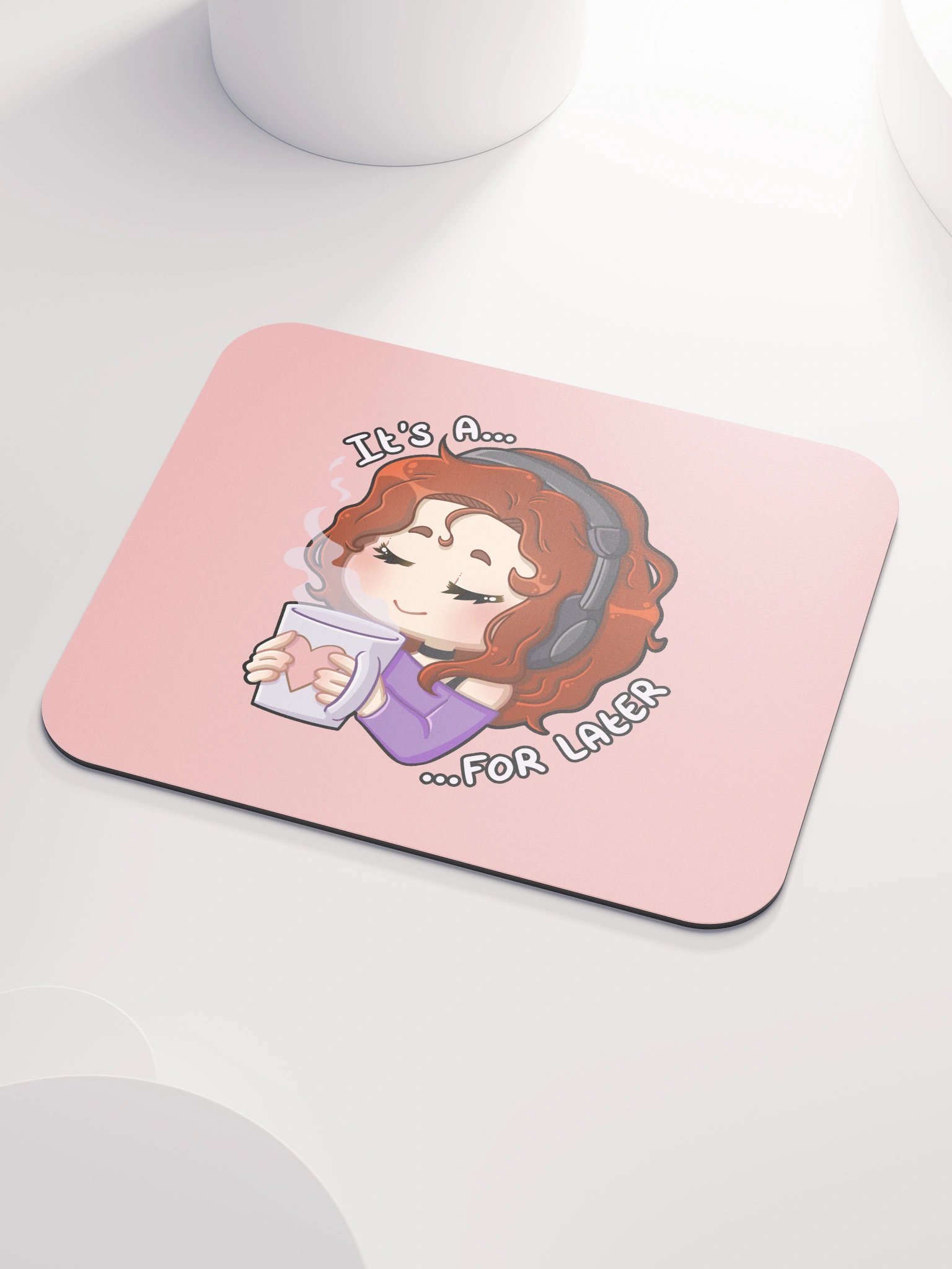 For Later mouse mat (pink) product image (3)