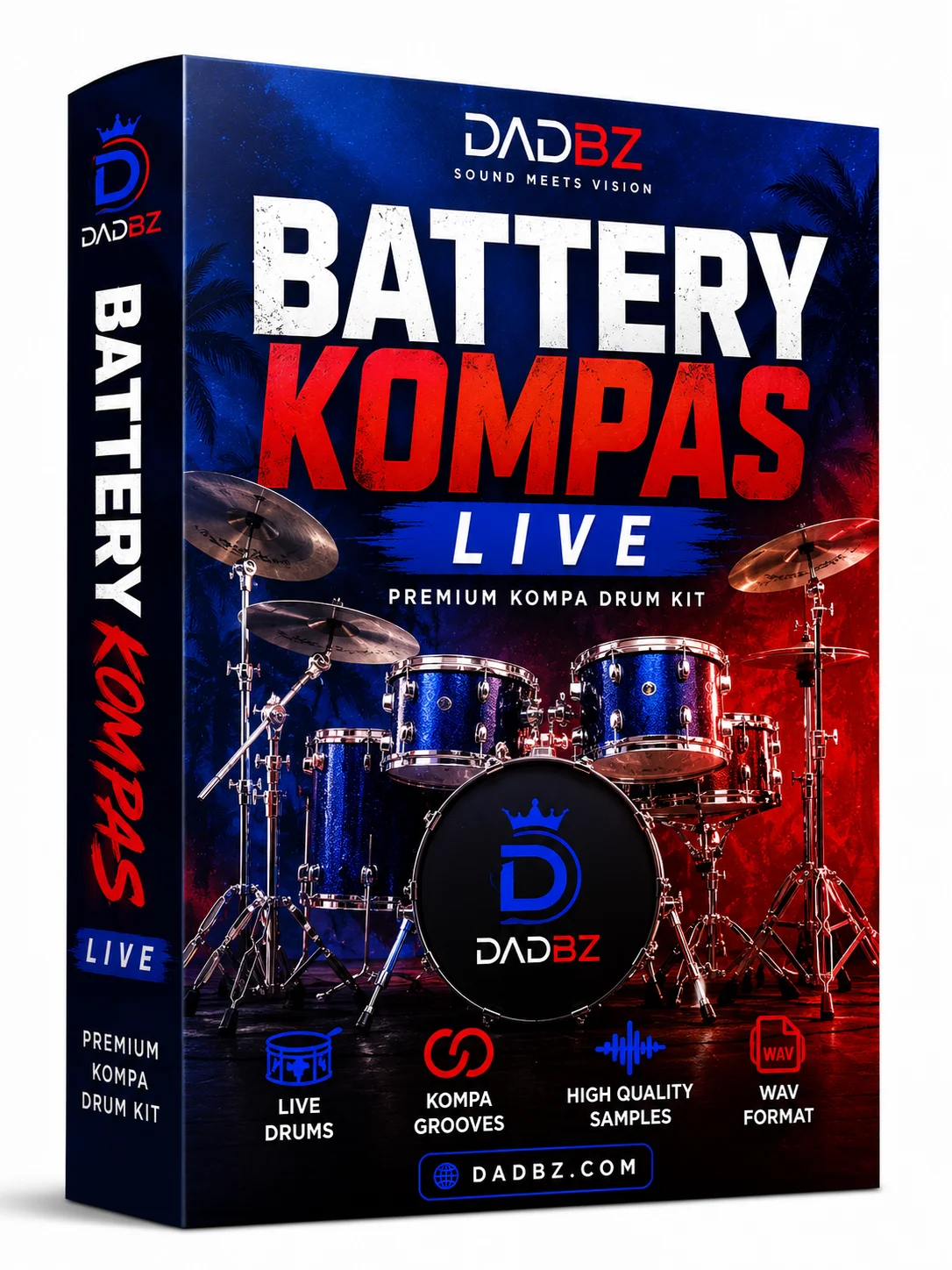 Live Kompas & Zouk Drum Samples – Haitian Percussion Pack product image (1)