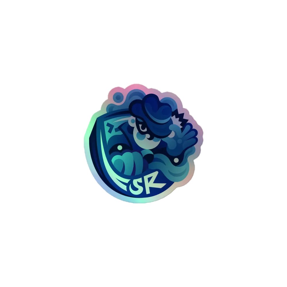 SR logo holo sticker product image (1)