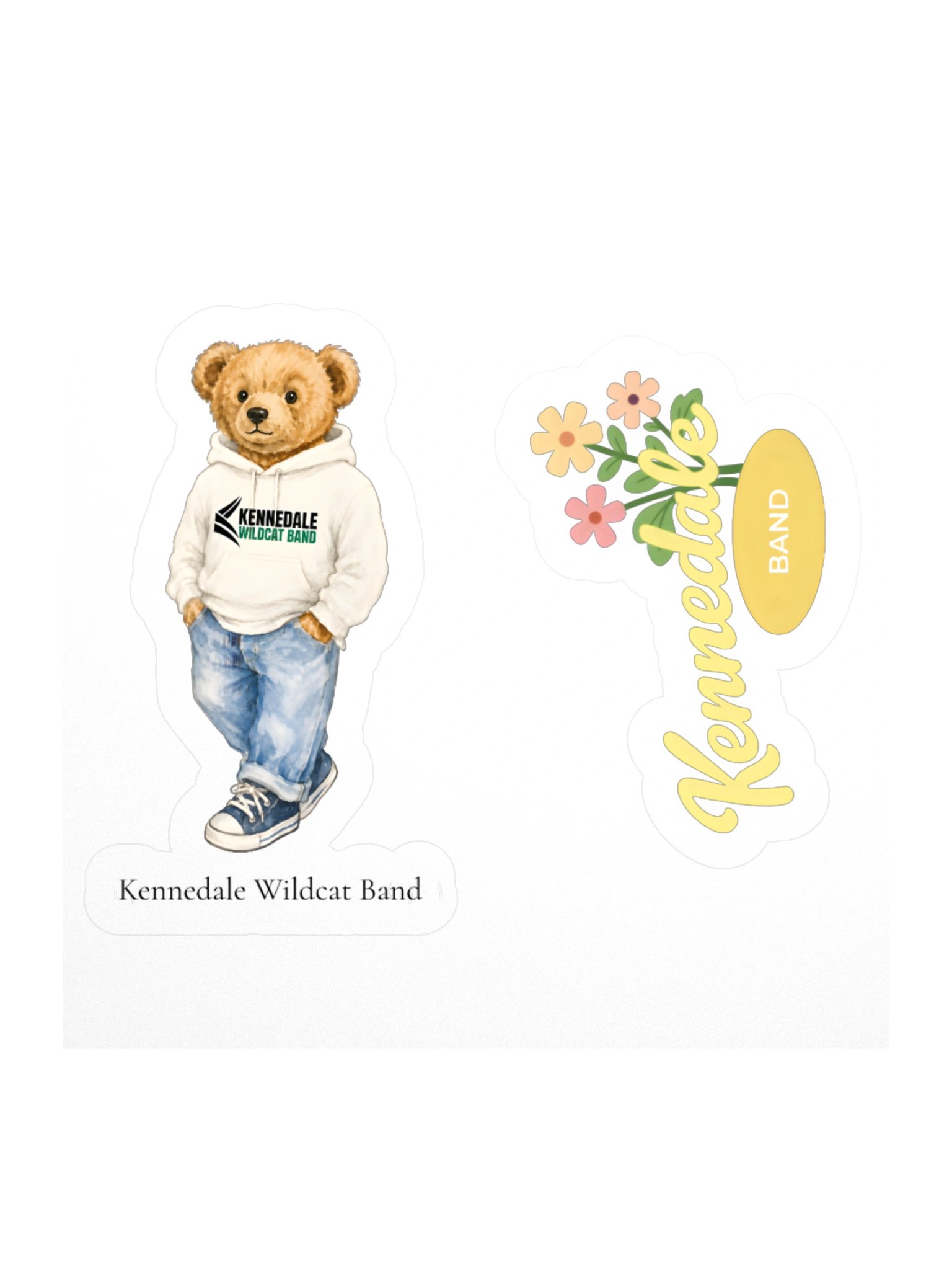 Kennedale Band Graphic Logo Sticker Sheet product image (2)