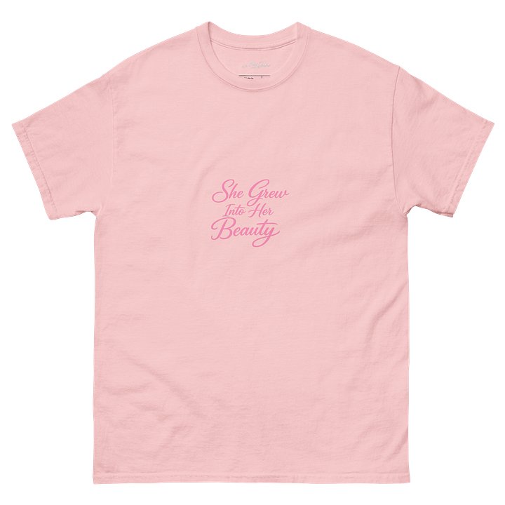 She Grew Into Her Pretty – Feminine Script Tee product image (2)