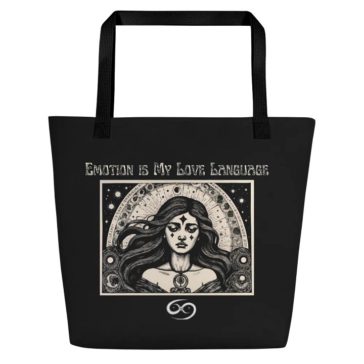 Cancer Zodiac 2025, Emotions are My Love Language, Tote product image (1)