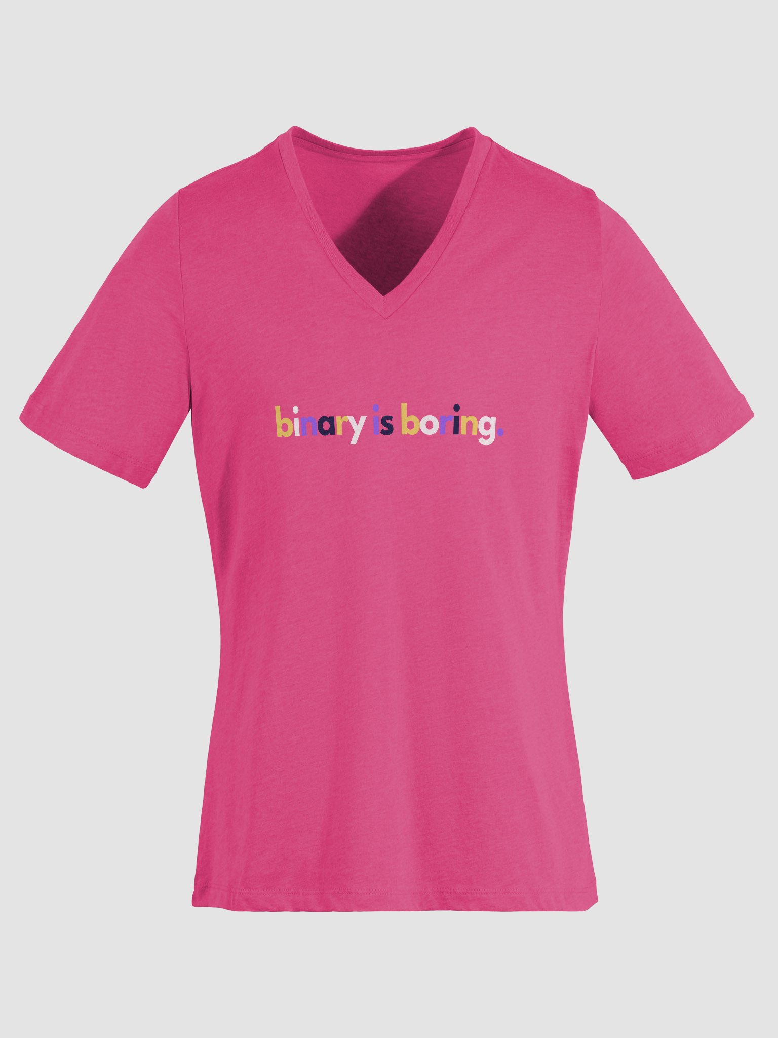 Binary Is Boring Relaxed V-Neck Tee product image (26)