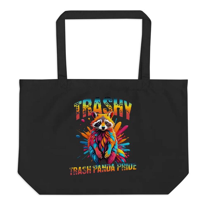 Trashy Trash Panda Pride Colorful Tote Bag product image (1)
