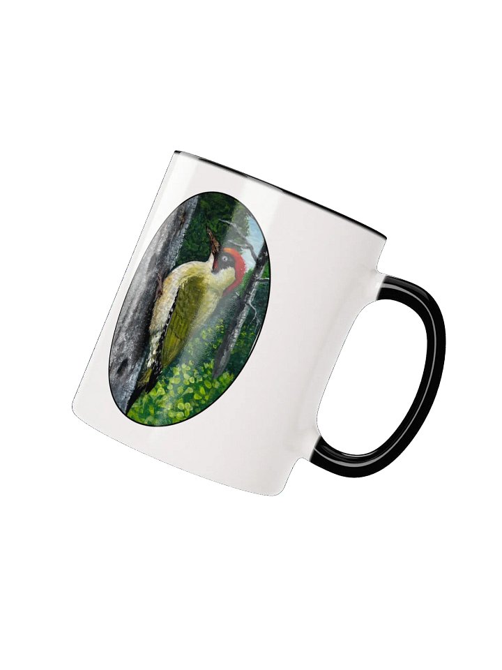 Vibrant Green Woodpecker Ceramic Mug product image (10)