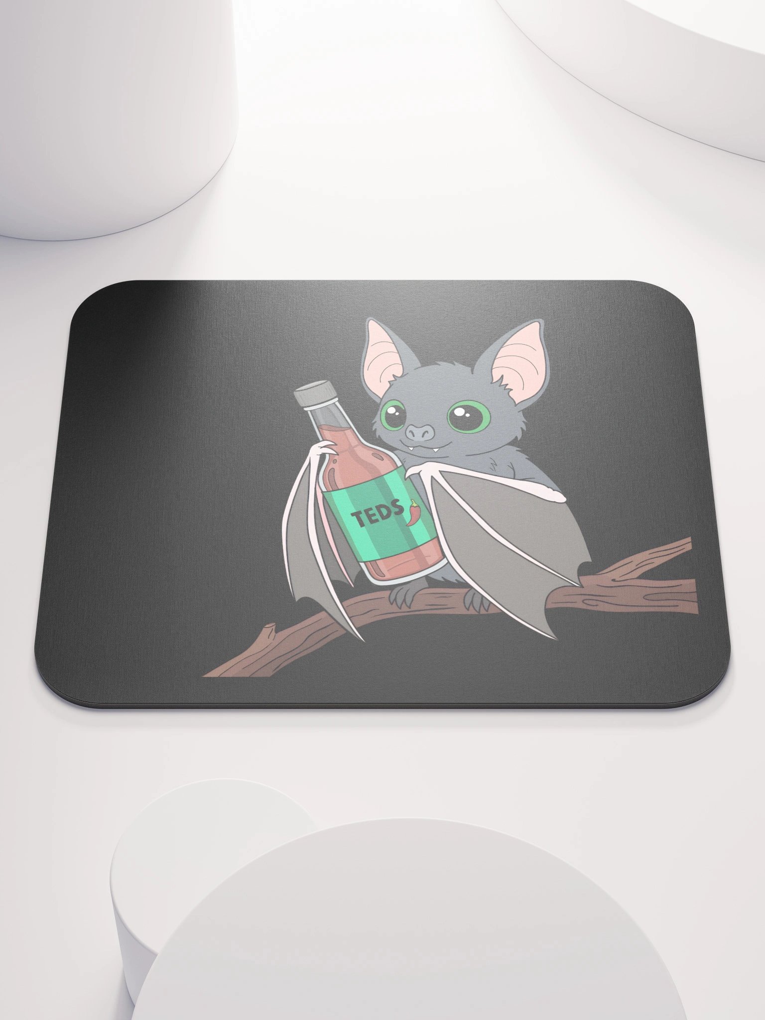 Spicy Bat - Black Mouse Pad product image (1)