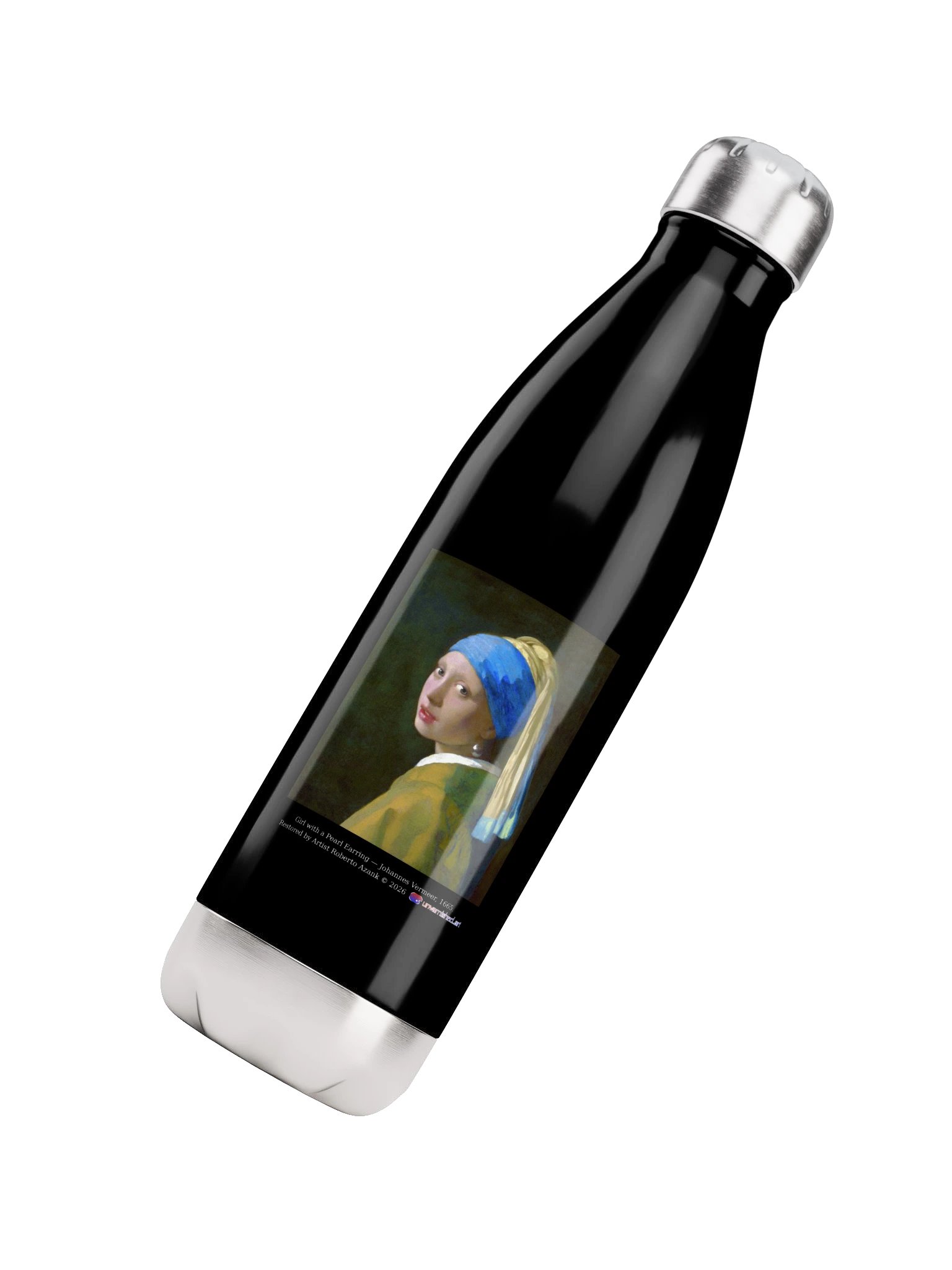 Girl with a Pearl Earring — Water Bottle product image (4)