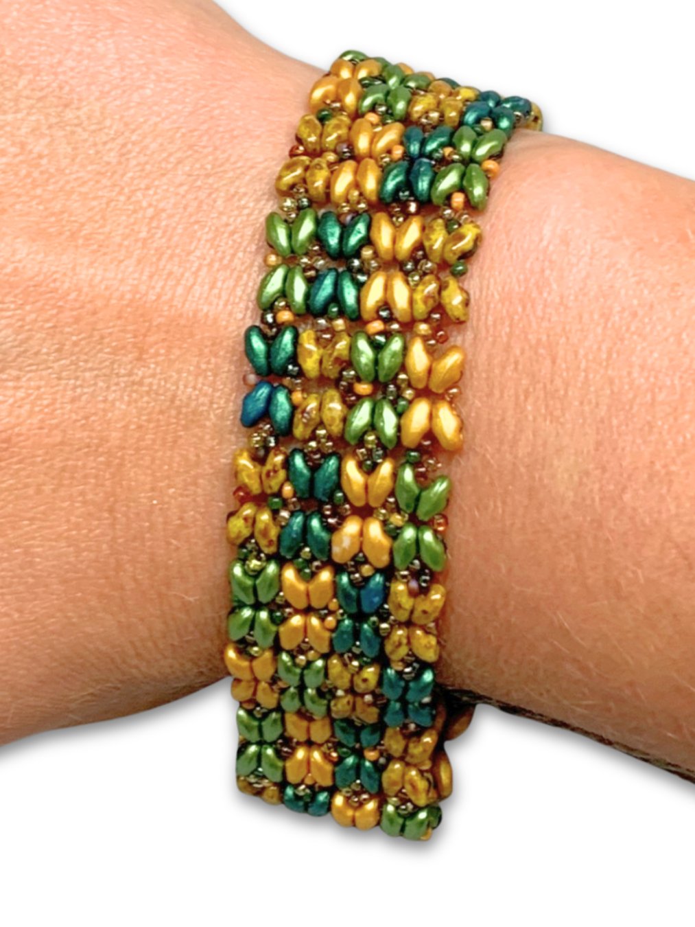 Beaded Butterfly Bracelet - Green product image (1)