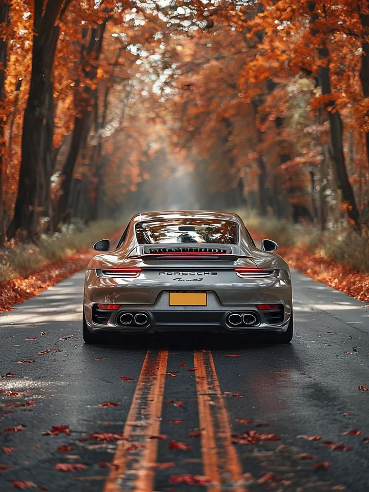 Autumn Drive Framed Matte Poster product image (1)