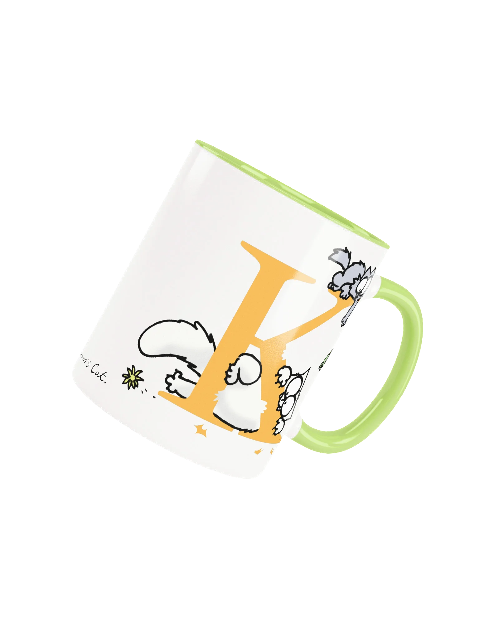 Cat Monogram Mug - K product image (4)