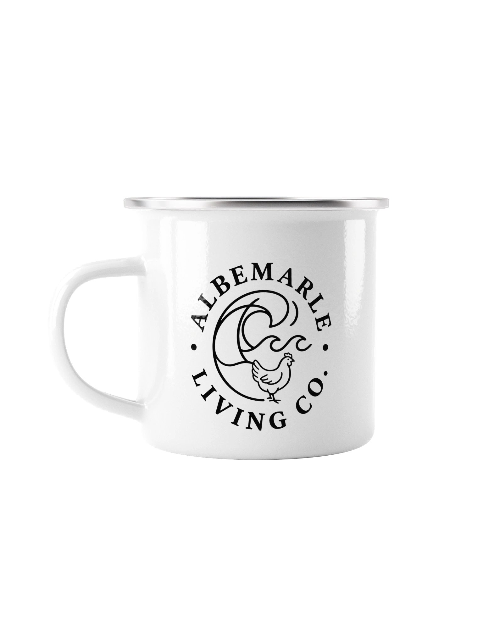 Coastal Hen Enamel Cup product image (1)