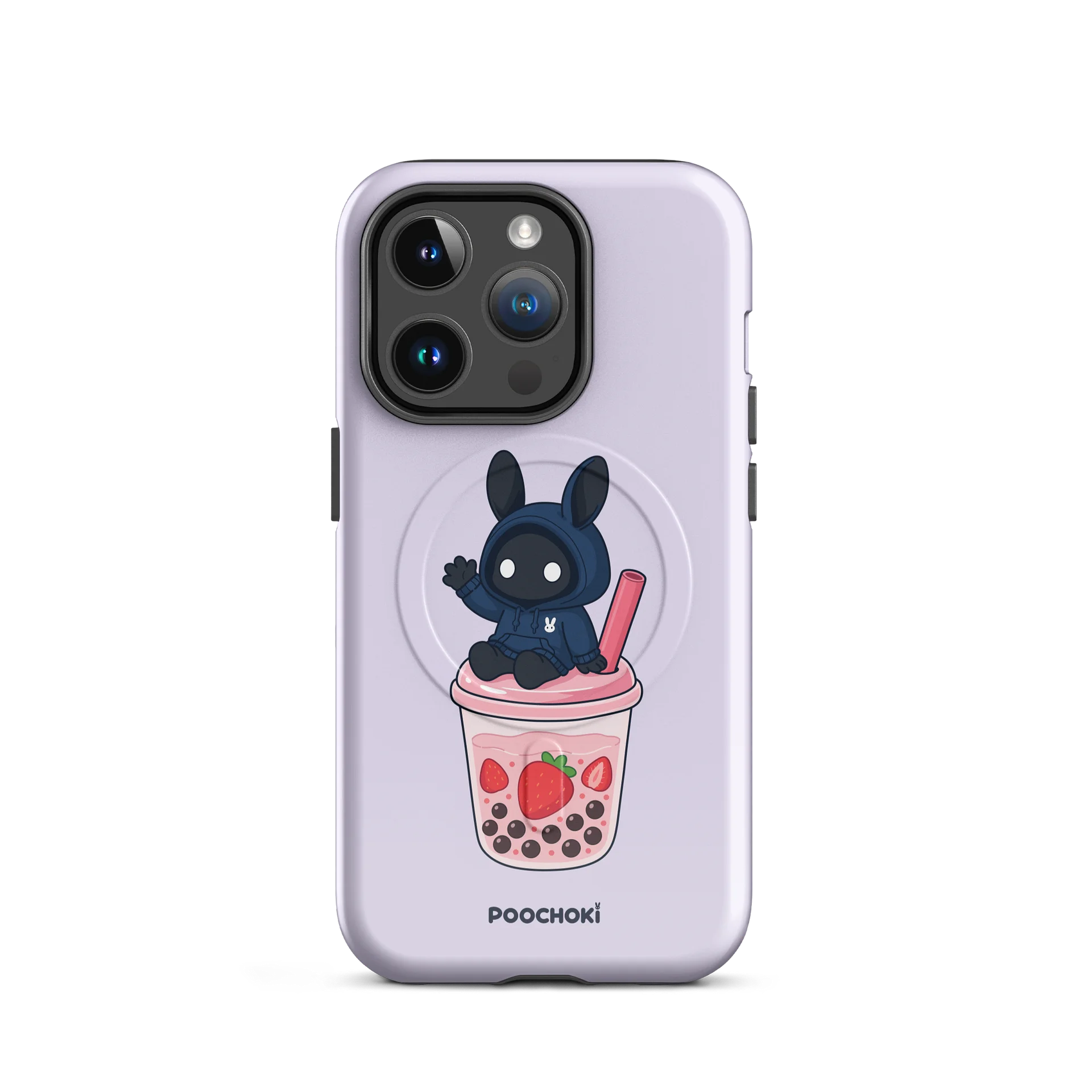 Poochoki Strawberry Bubble Tea MagSafe iPhone Case product image (2)