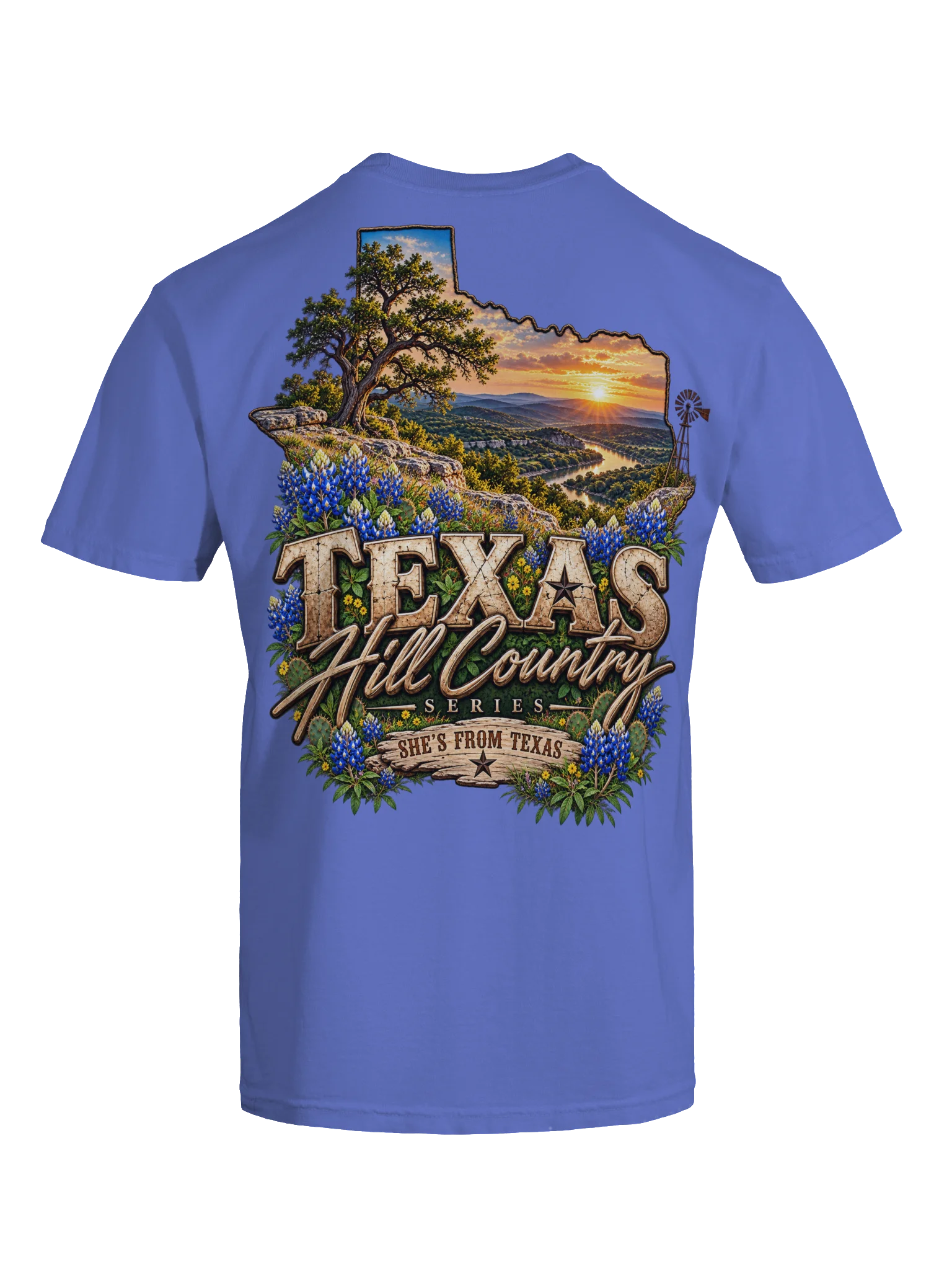 She’s From Texas Tee – Texas Hill Country Series product image (1)