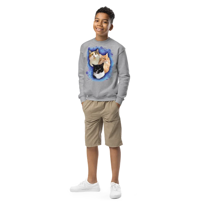 Fluffy Family Kids Sweatshirt | Famille sweat pour enfants product image (1)