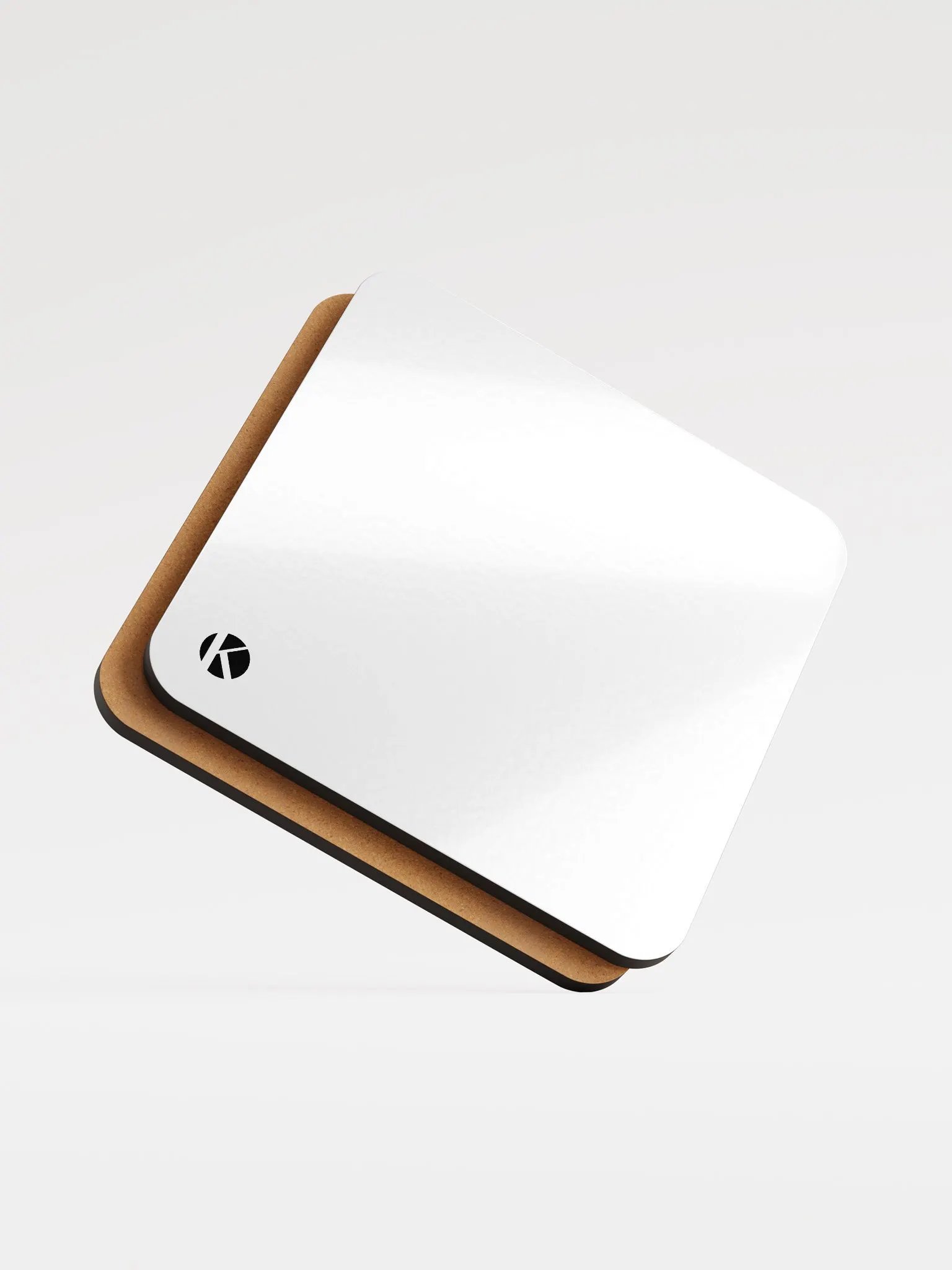 Glossed Cork Coaster product image (1)