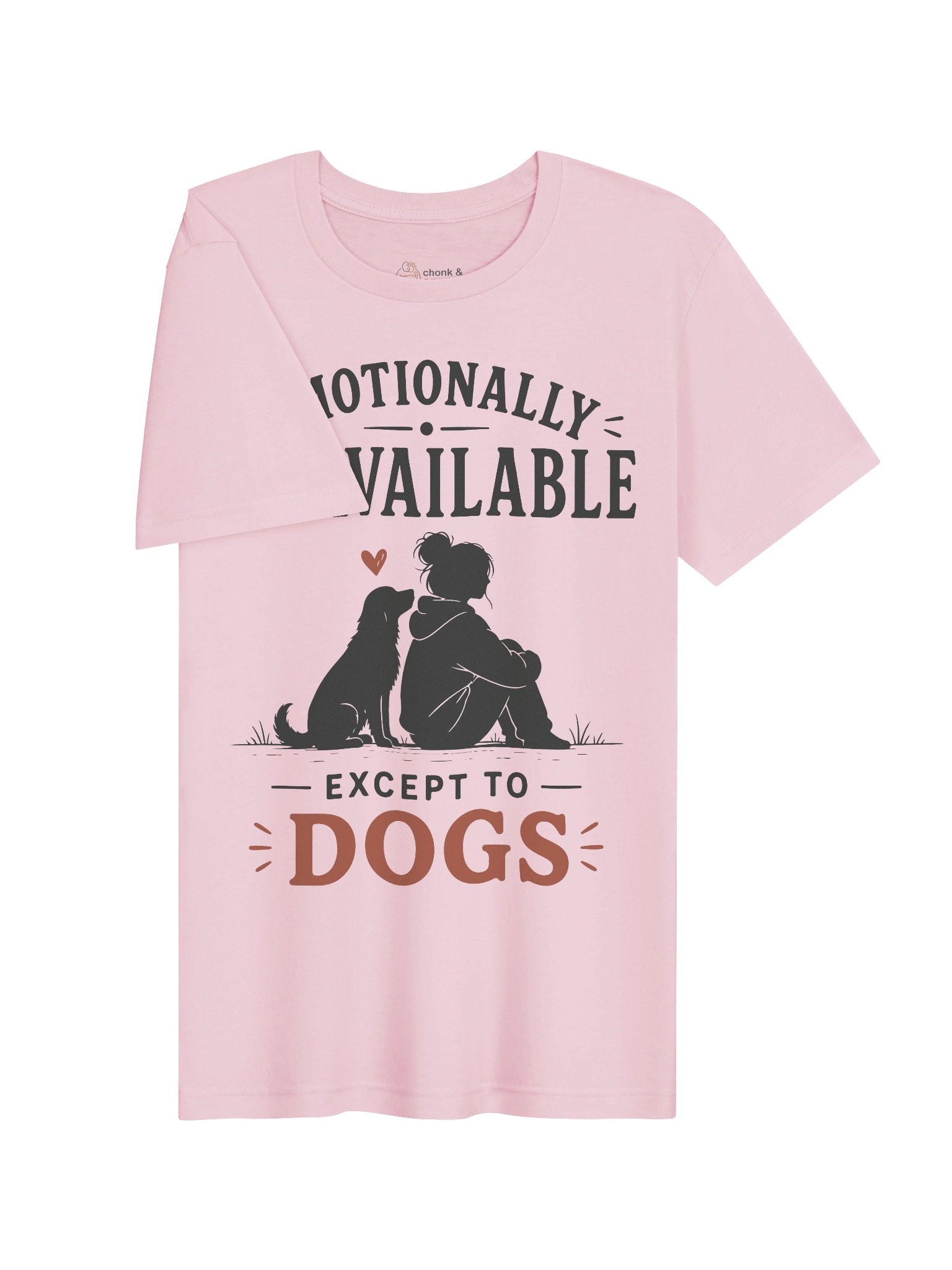 Emotionally Unavailable Except to Dogs T-Shirt | Funny Dog Lover Tee, Introvert Pet Parent Shirt, Cute Dog Mom Gift product image (5)