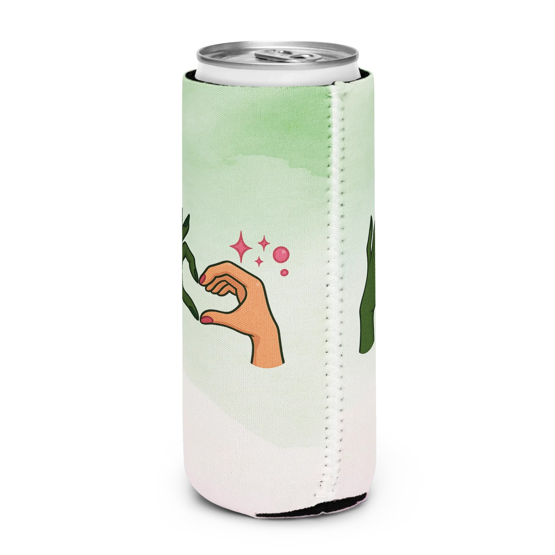 Wicked Can Cooler – Elphaba & Glinda Friendship Art – Theatre Lover Gift product image (3)