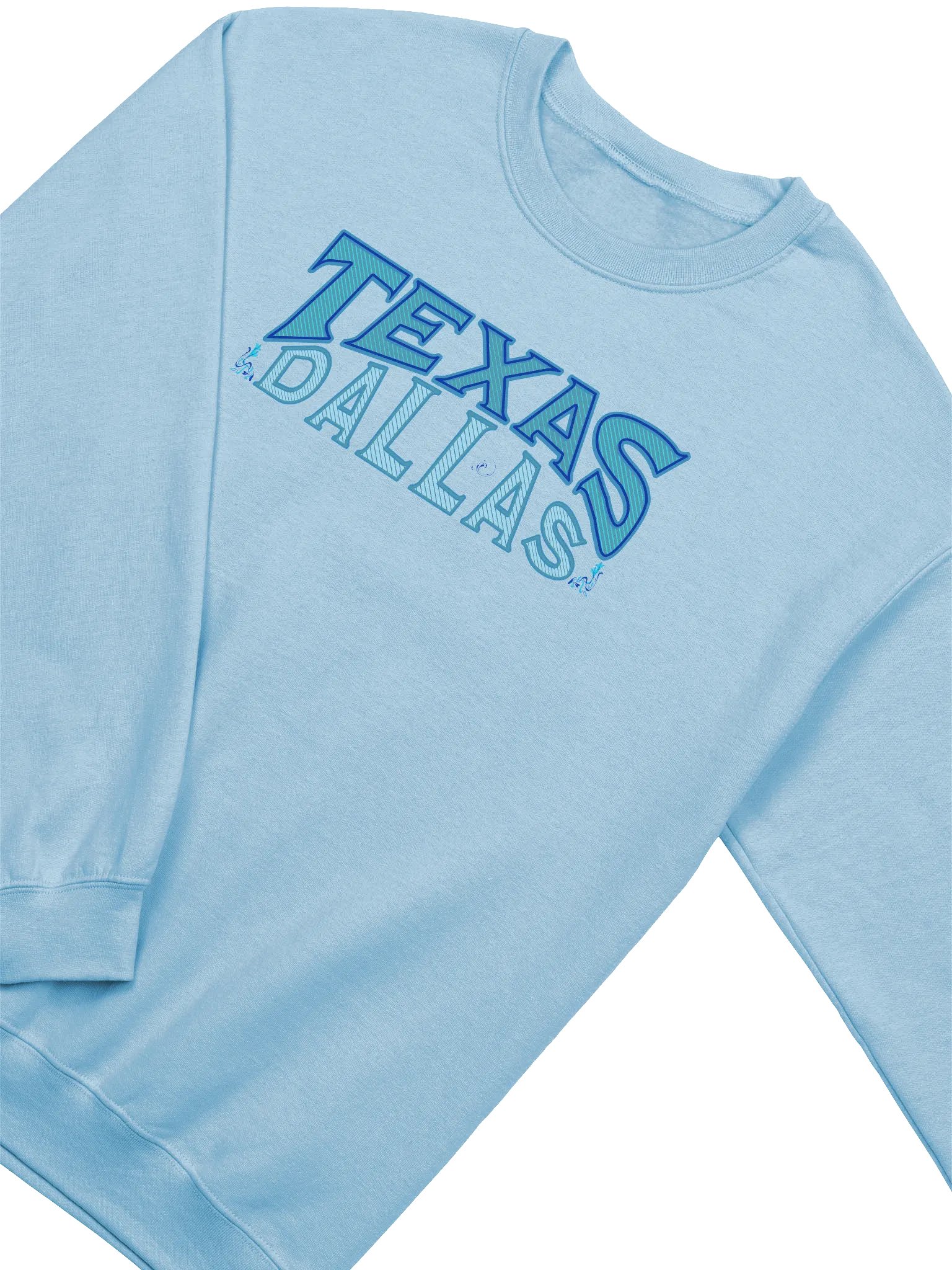 Dallas Texas Blue Crewneck Sweatshirt product image (2)