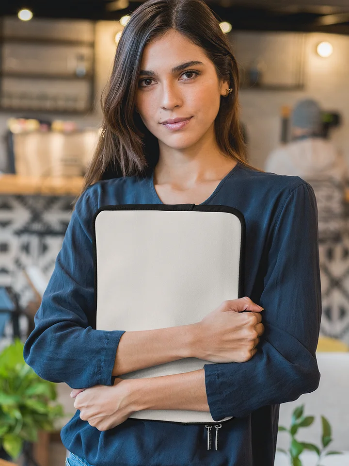 Minimalist Beige Laptop Sleeve product image (1)