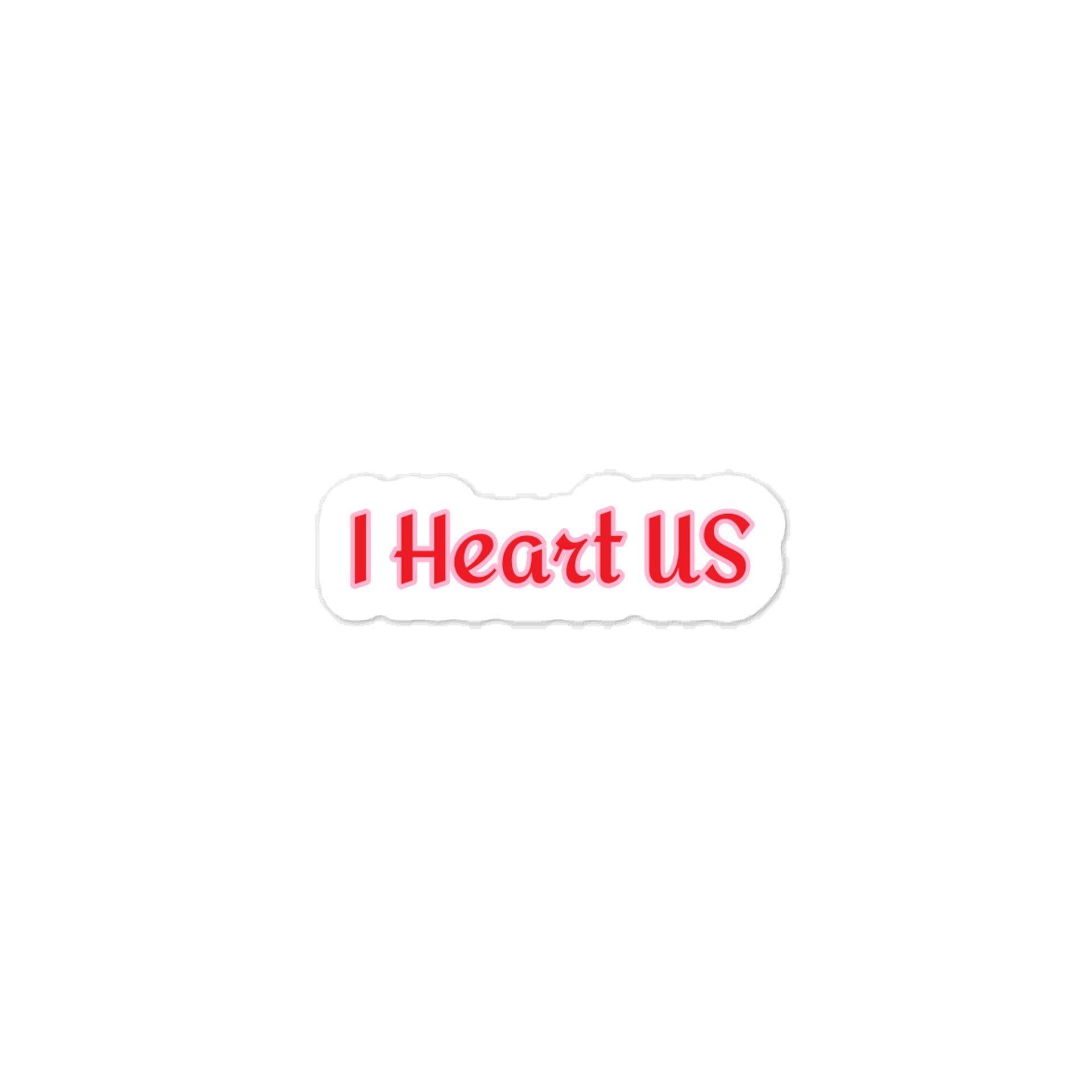 I Heart US. Valentine’s Day Sticker. product image (1)