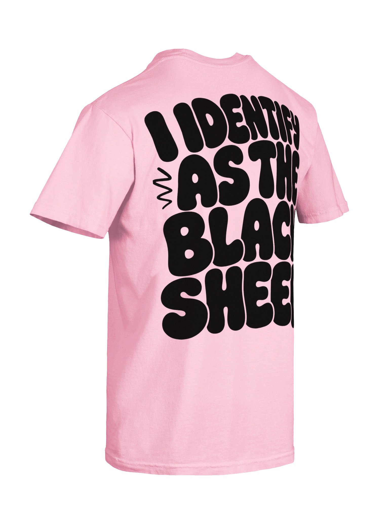 I Identify as the Black Sheep Tee (Front and Back Print) light product image (35)