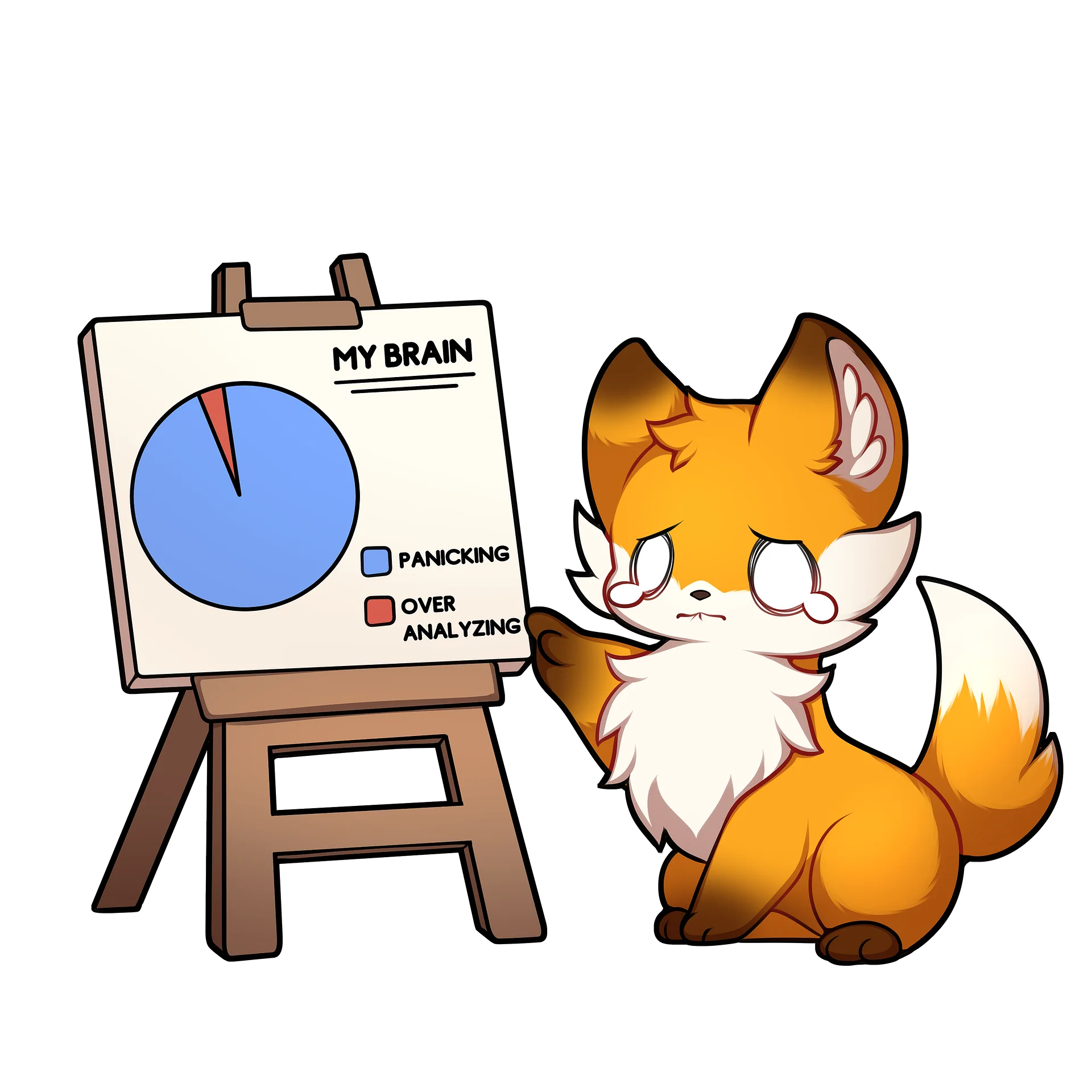 Anxious Fox Mug product image (6)