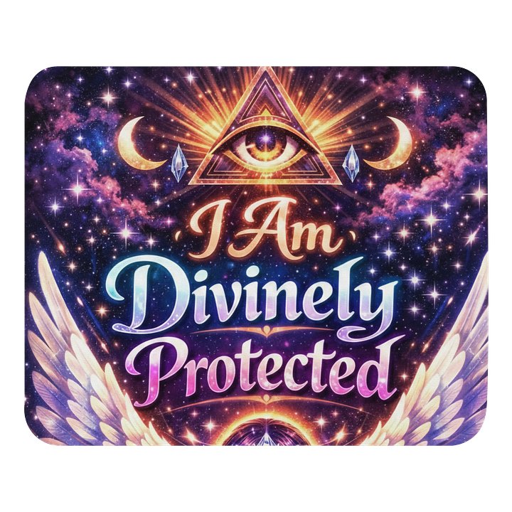 Cosmic Affirmations Divinely Protected. - Mouse Pad product image (1)