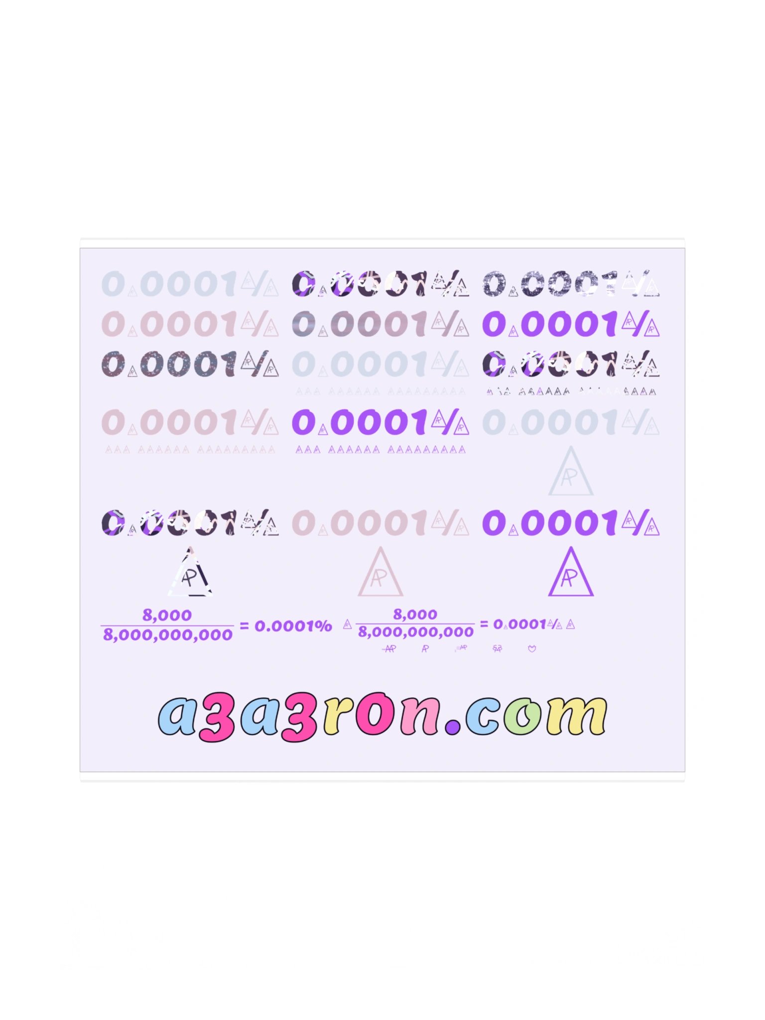 Mega Sticker Pack Vol 3 — Numbers & Equations · Transfer Sheet product image (3)