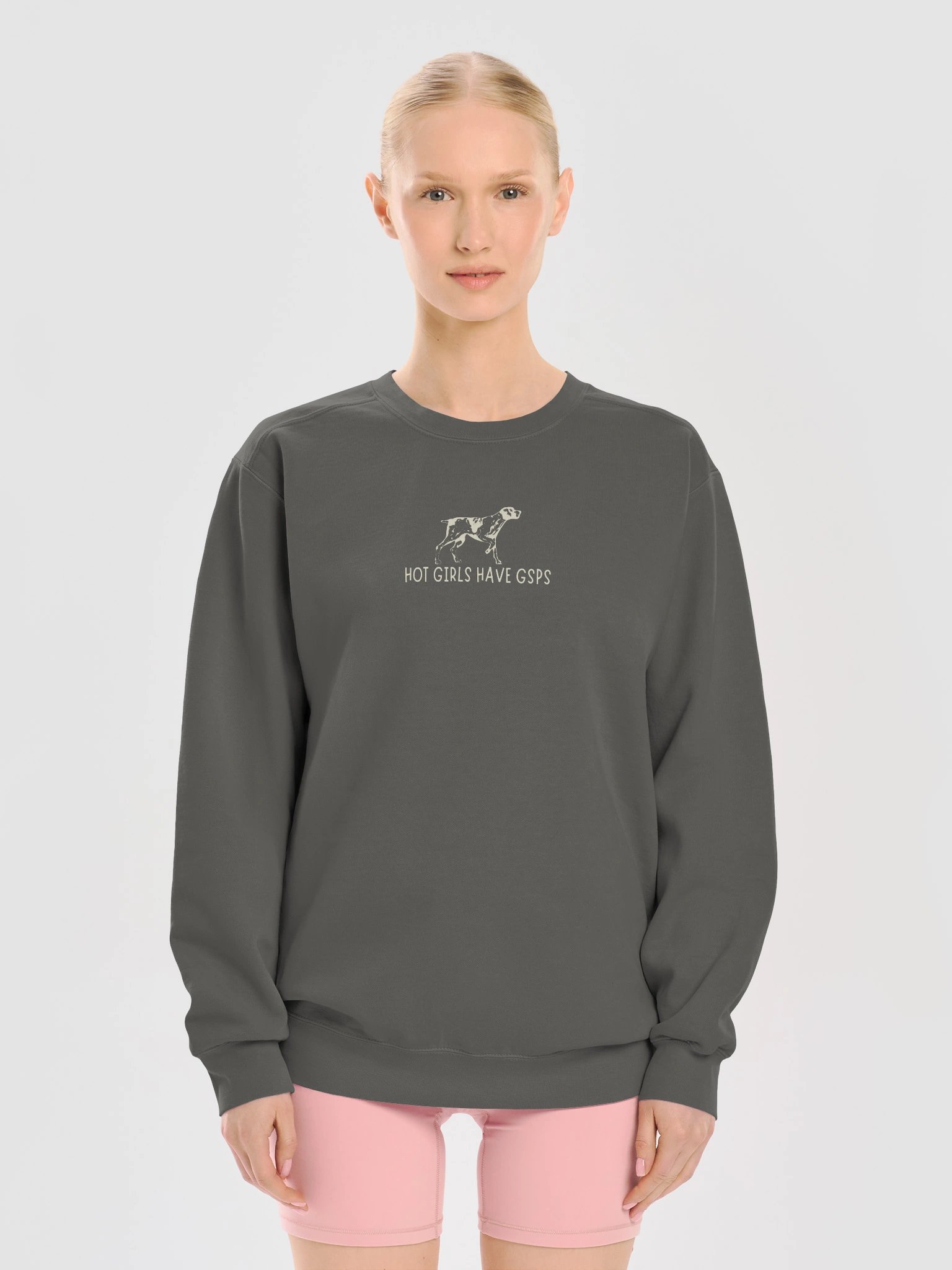 Hot Girls Have GSPs | Comfort Colors Crewneck product image (2)