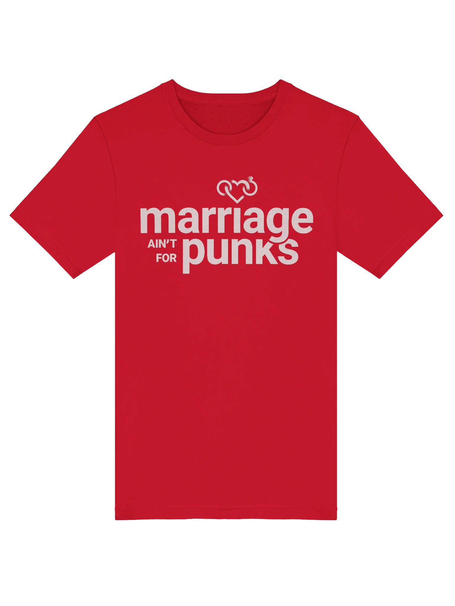 Red Marriage Ain't For Punks Short Sleeve T-Shirt product image (5)