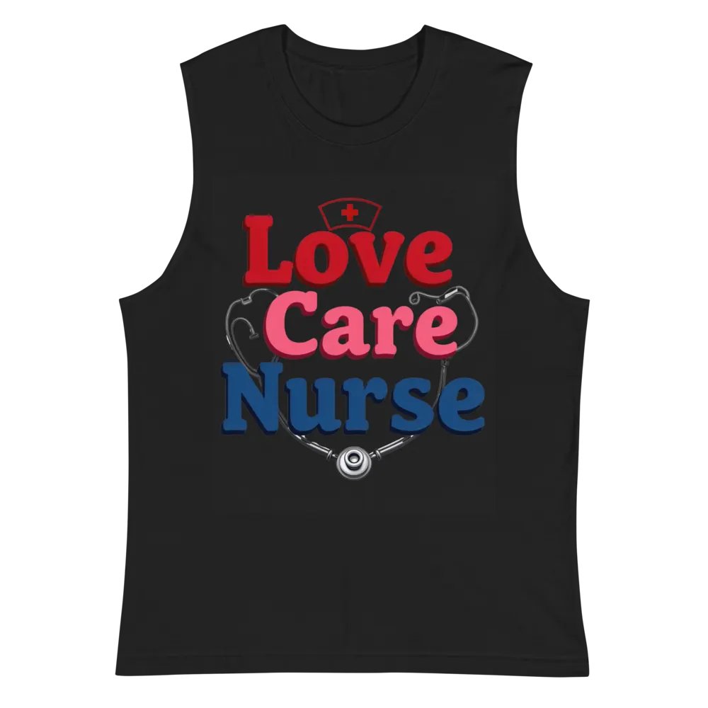 Love Care Nurse Stylized Muscle Tank product image (3)