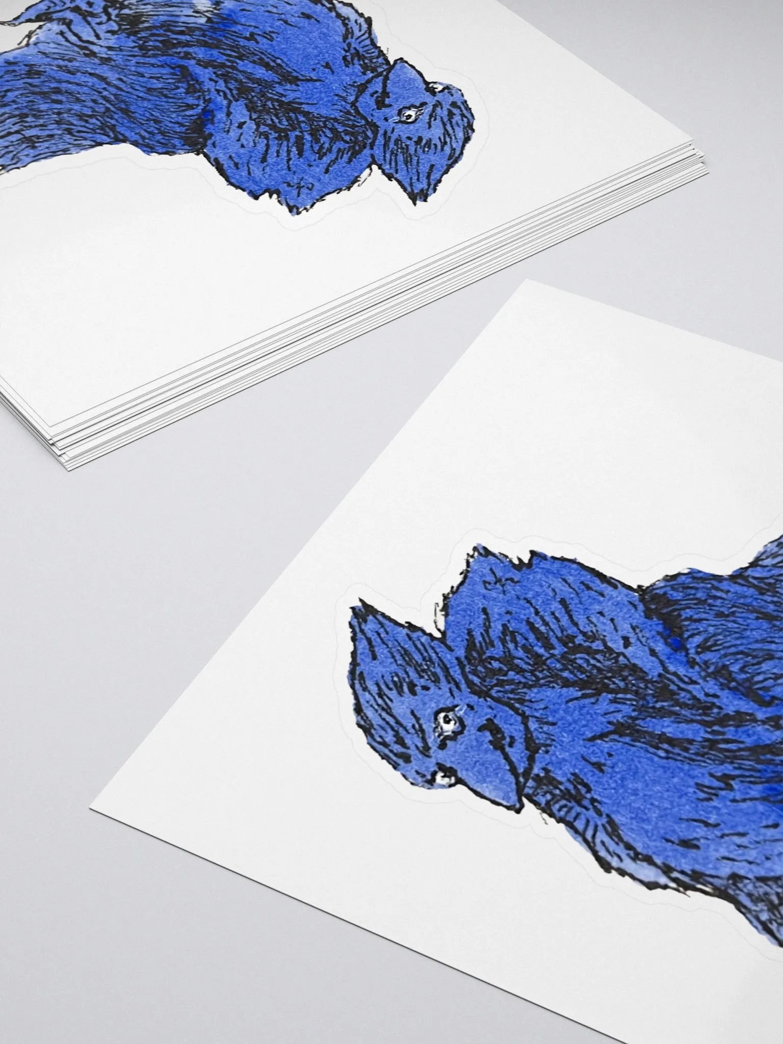 Watercolour Blobs Sticker- Ultramarine product image (4)