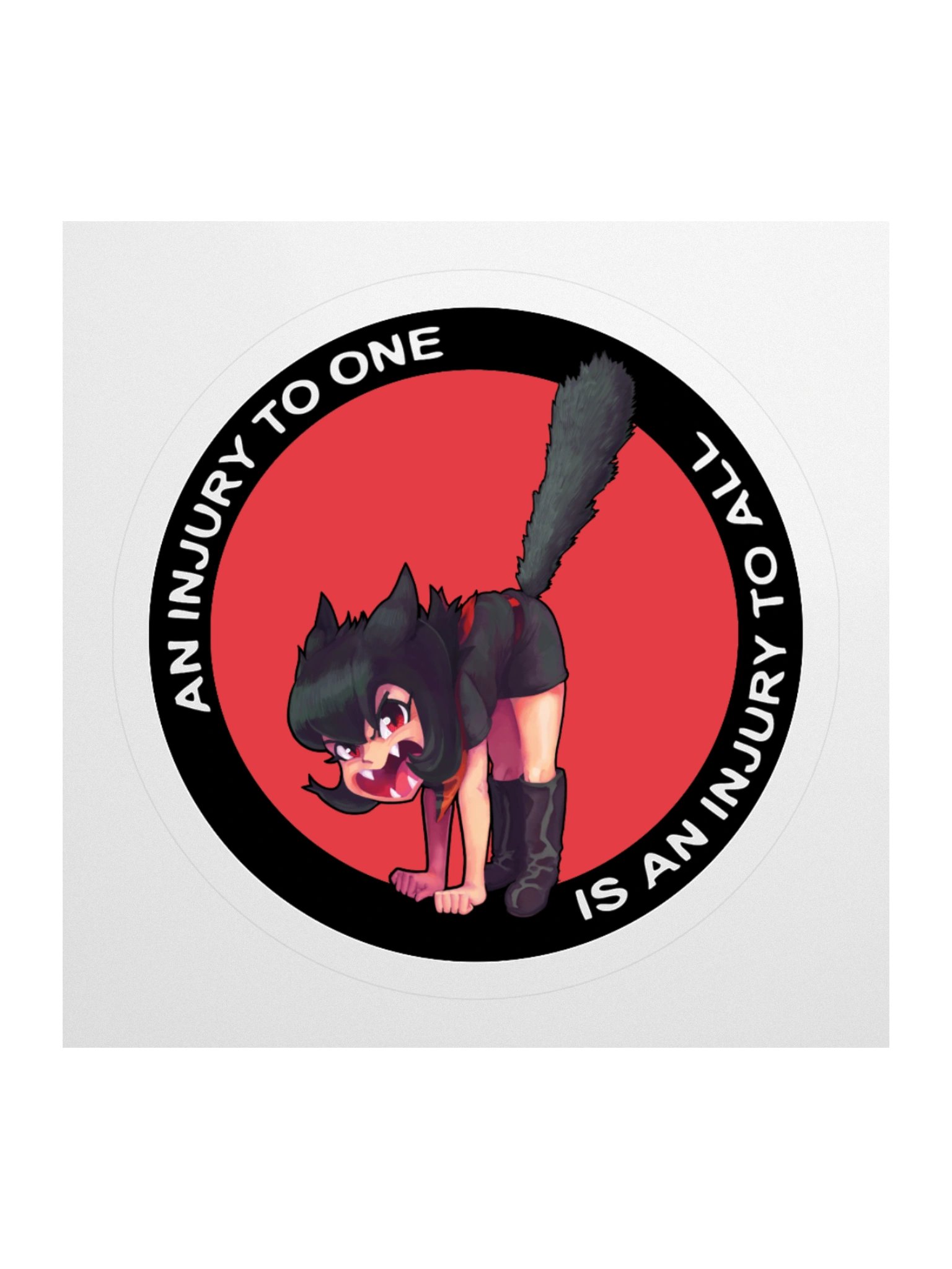 Alunya - “An Injury To One Is An Injury To All” Sticker product image (1)