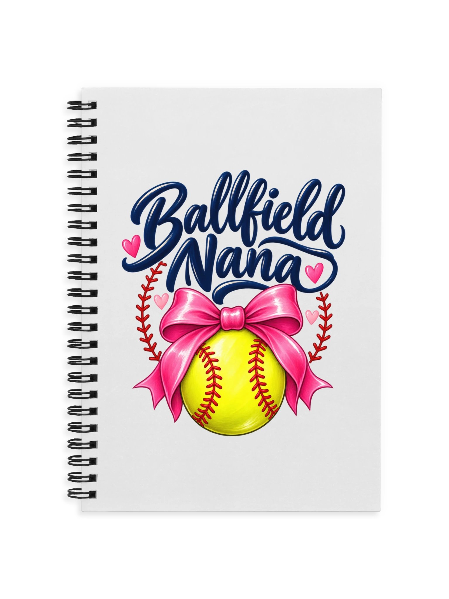 Ballfield Nana Journal | Lined Spiral Notebook for Sports Grandmas product image (1)