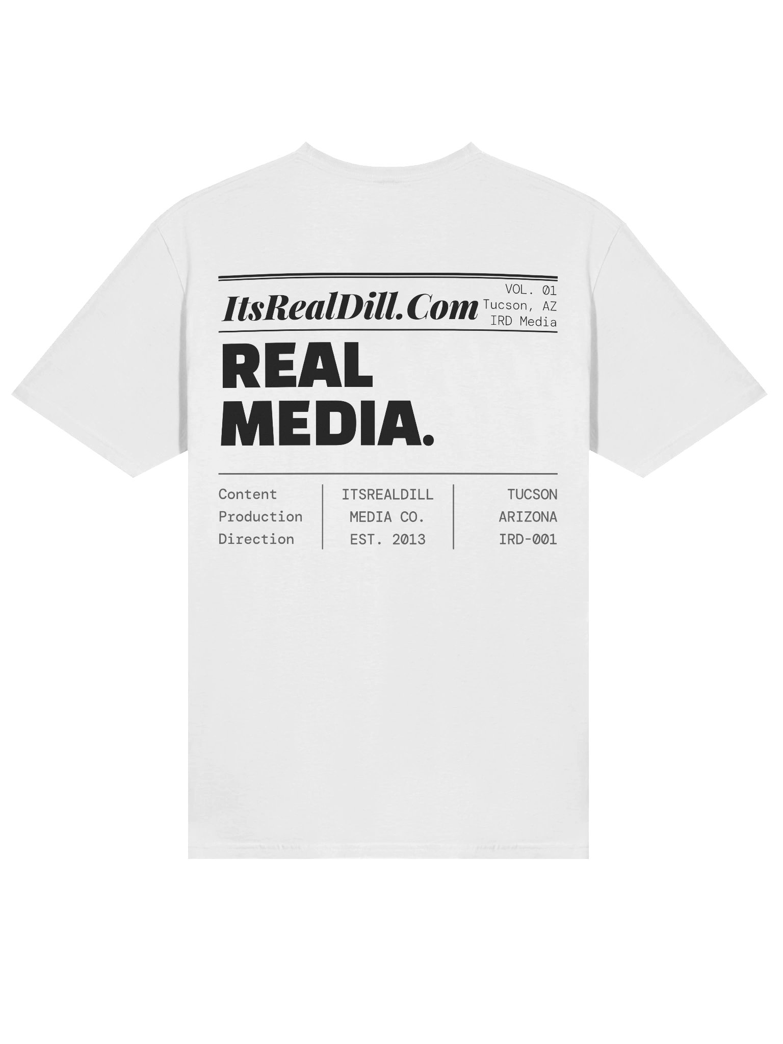 IRD White Newspaper Masthead Tee product image (3)