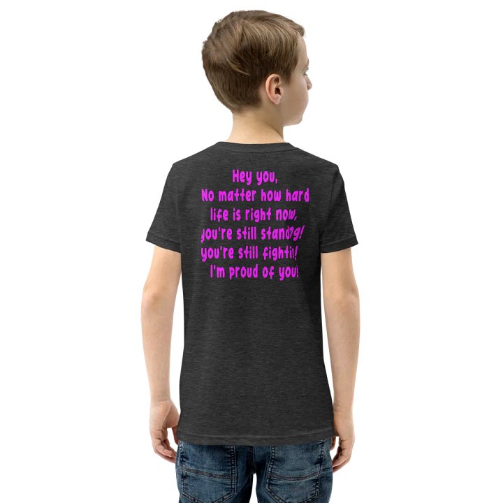 hey you kid - girl dark grey heather product image (2)
