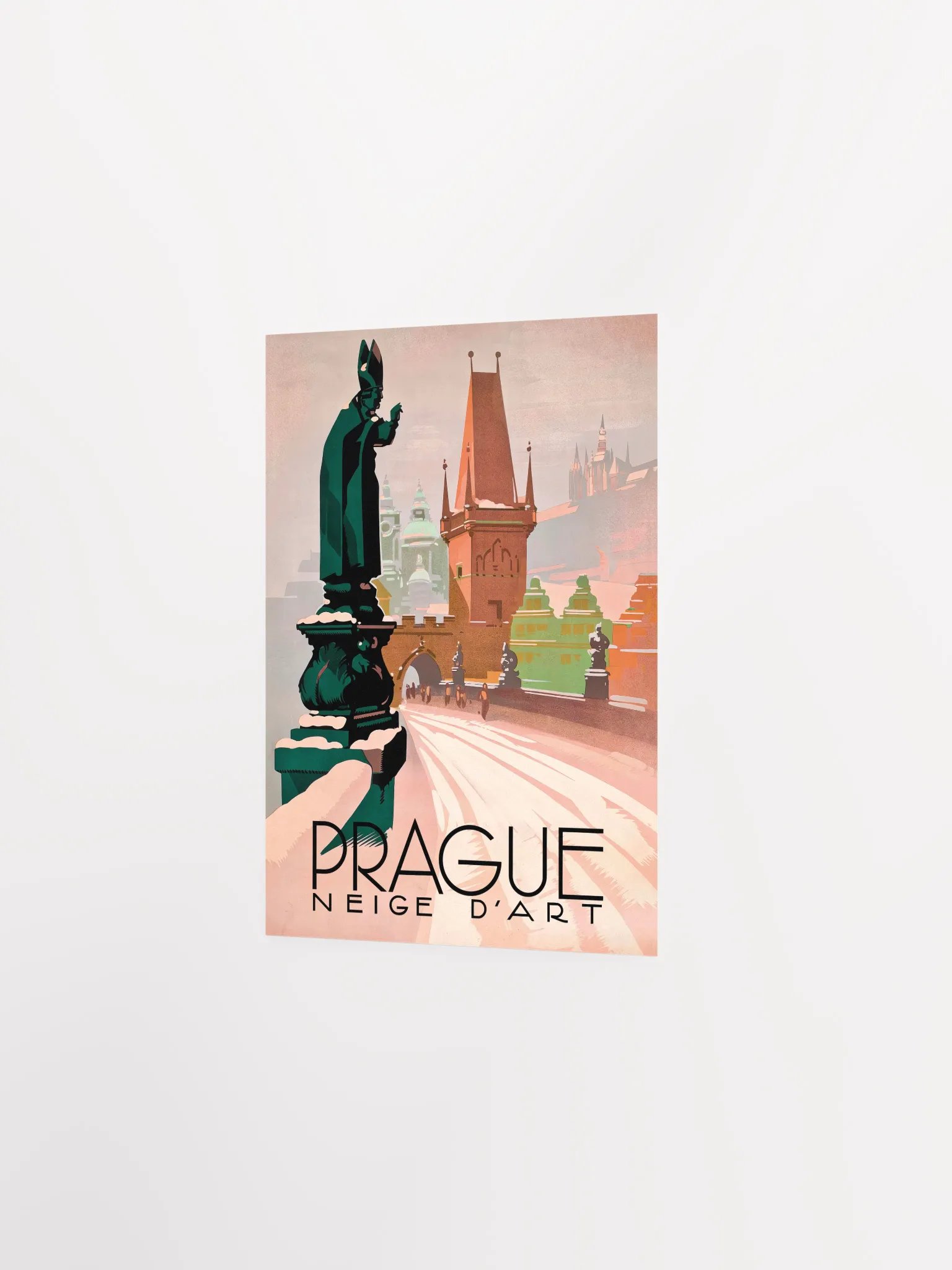Prague Czech, 1930s — Retro travel poster, vintage travel print product image (7)