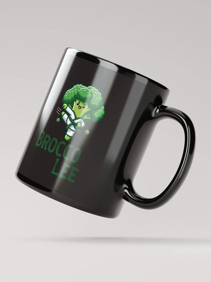 Broccoli Martial Arts Master Brocco Lee | Black Mug product image (3)
