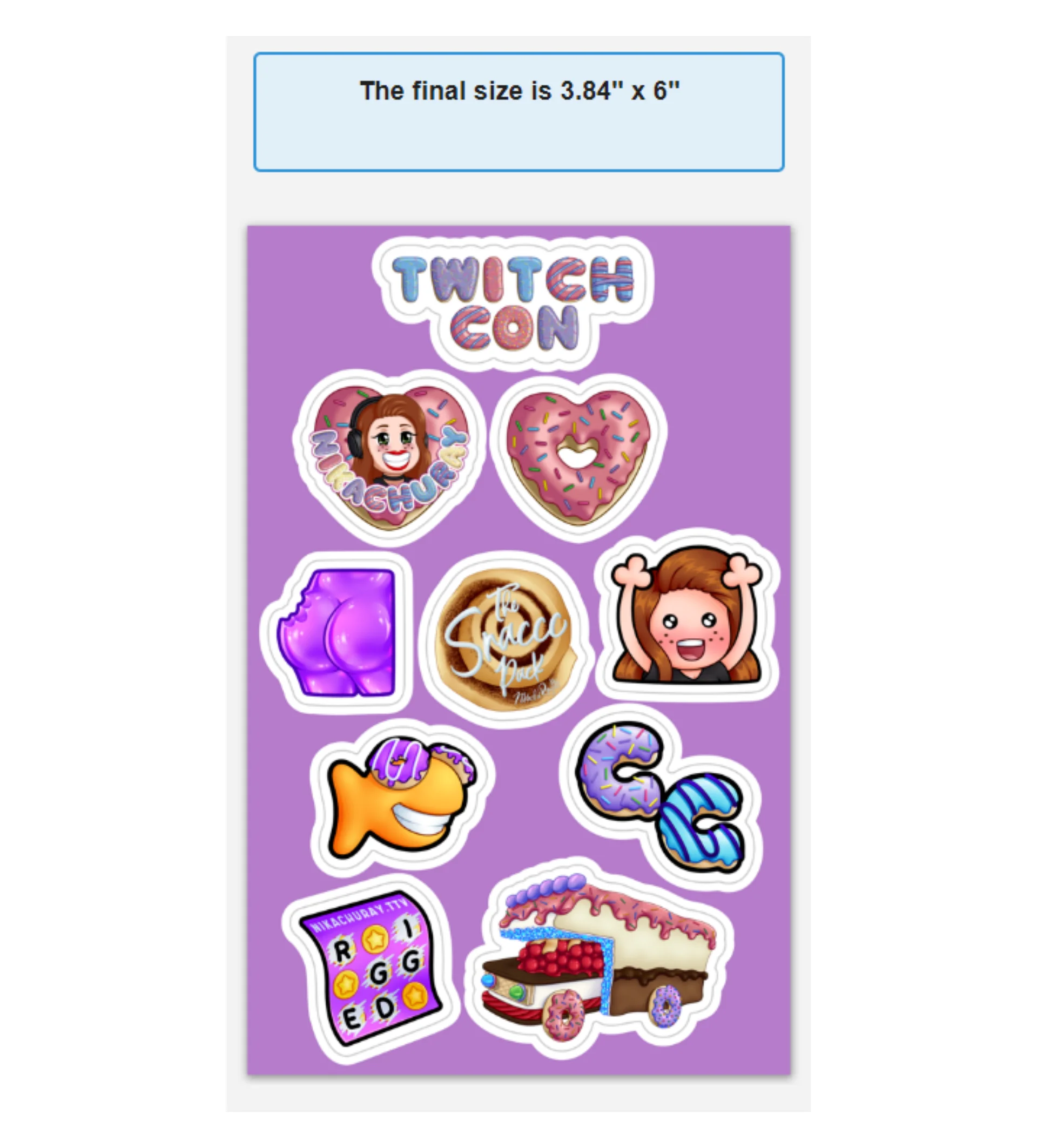 TwitchCon Sticker Sheet product image (1)