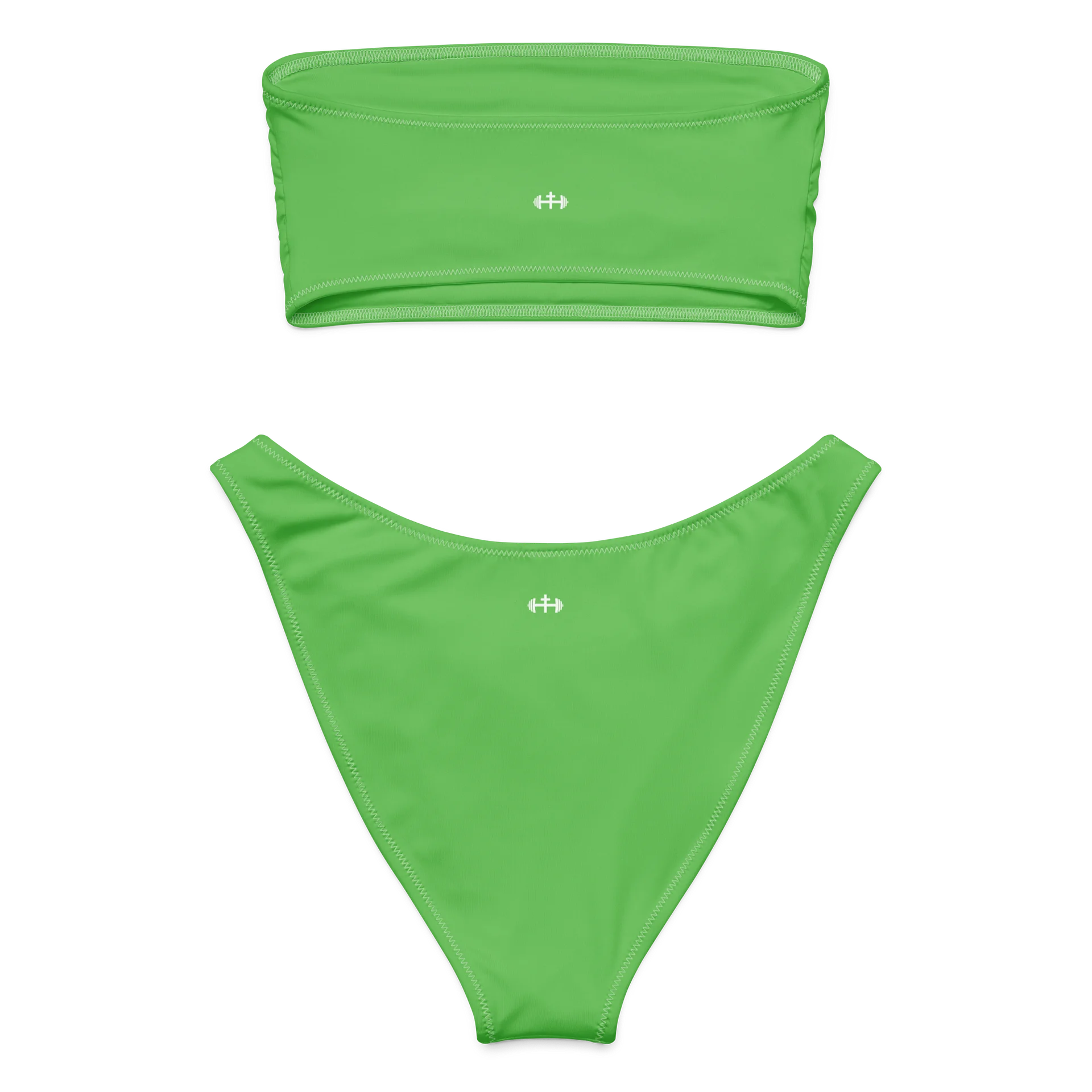 His House Womens Bandeau Bikini Set - Lime product image (4)