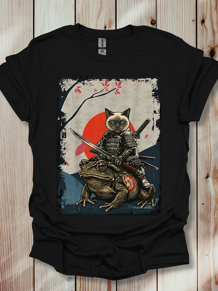 Siamese Cat Frog Samurai T-Shirt product image (11)