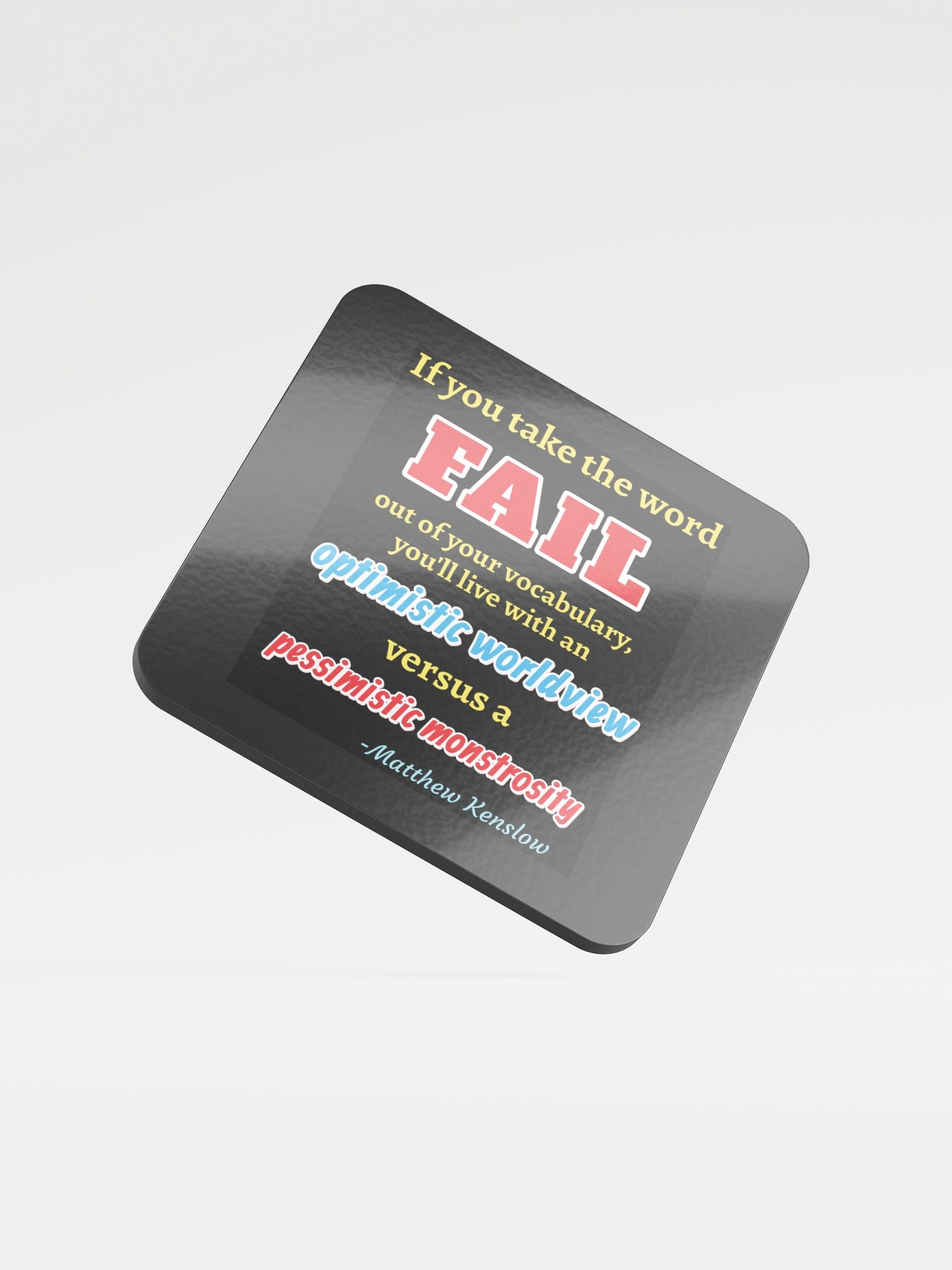 Glossed Cork Coaster [Quote 5] product image (1)