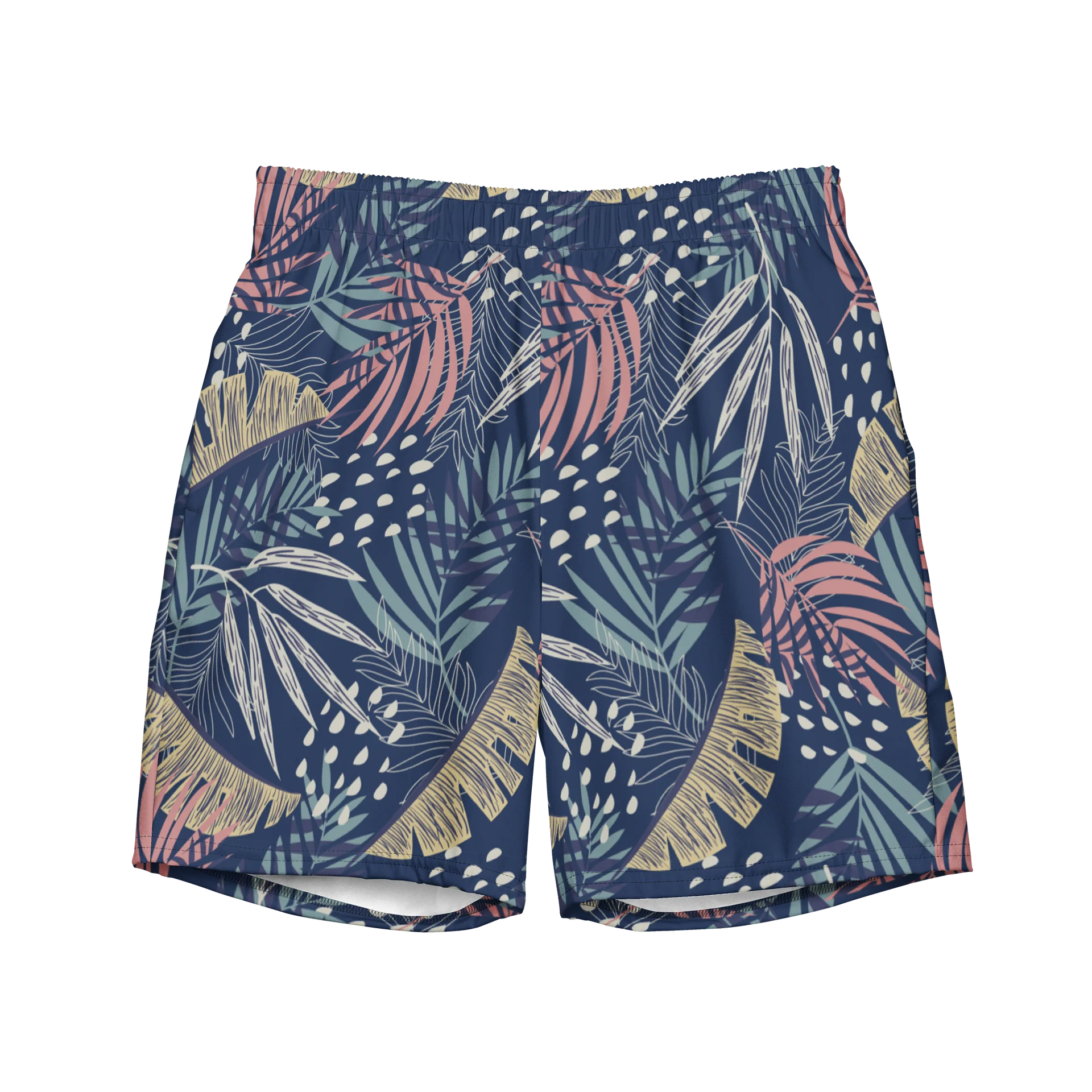 Tropical Leaves Paradise Swim Trunks for Summer Comfort product image (1)