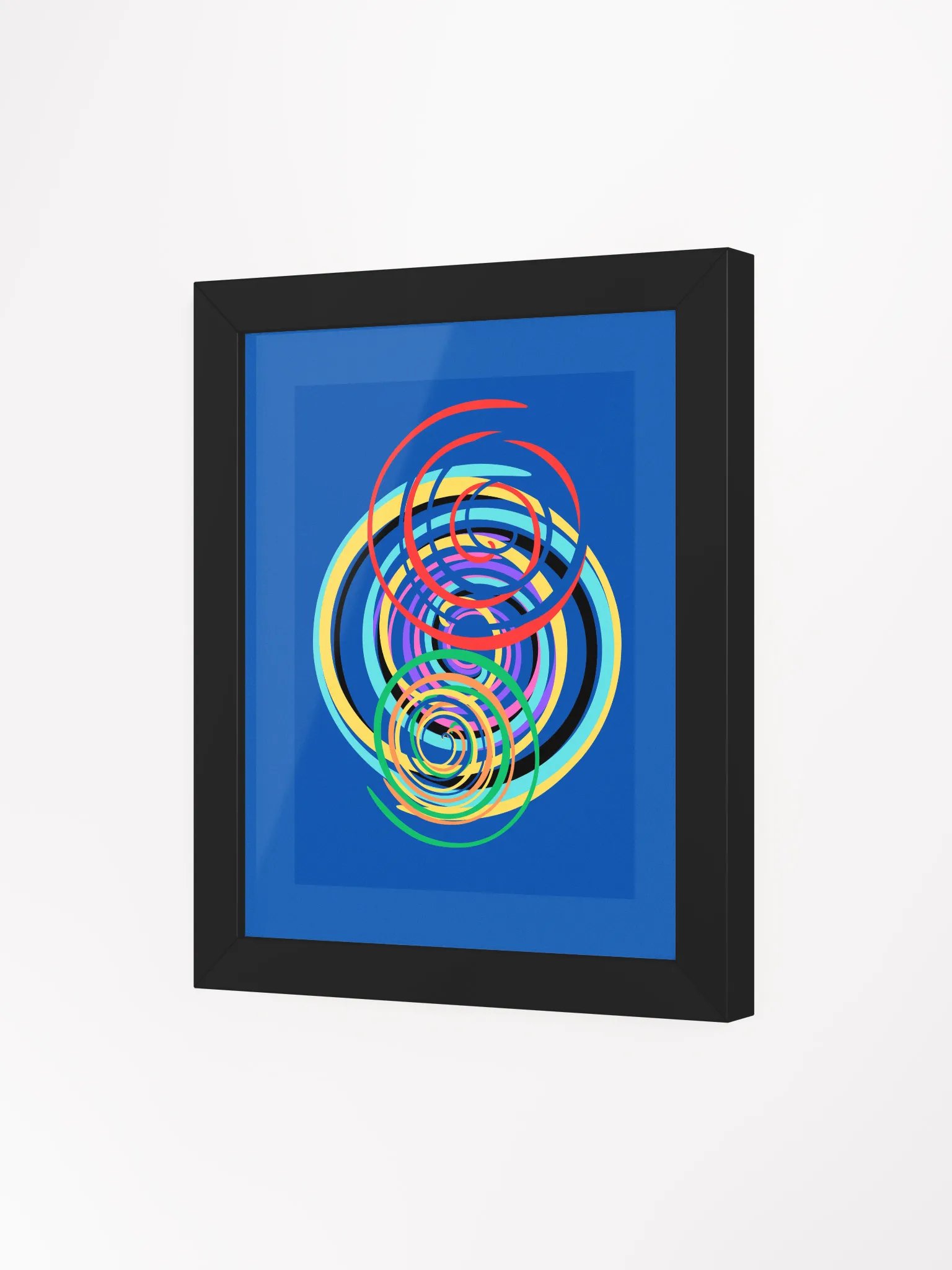 Vibrant Spiral Symphony Framed Poster product image (3)