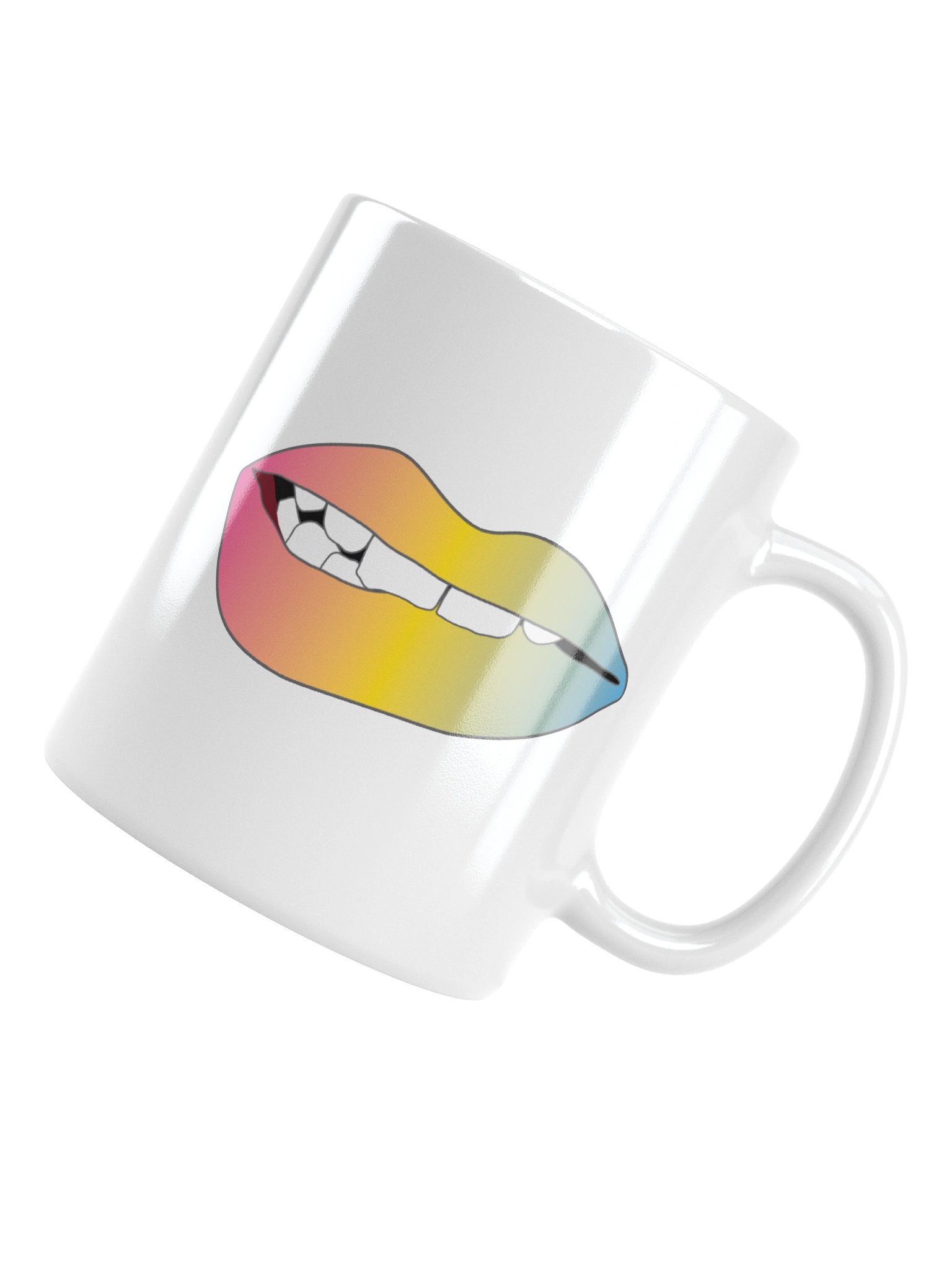 Pansexual Pride Gradient Biting Lips Mug product image (4)