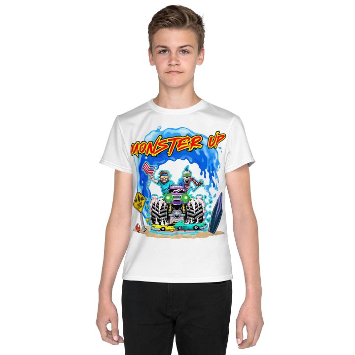 MONSTER UP : All-Over Print Youth Crew Neck T-Shirt product image (1)