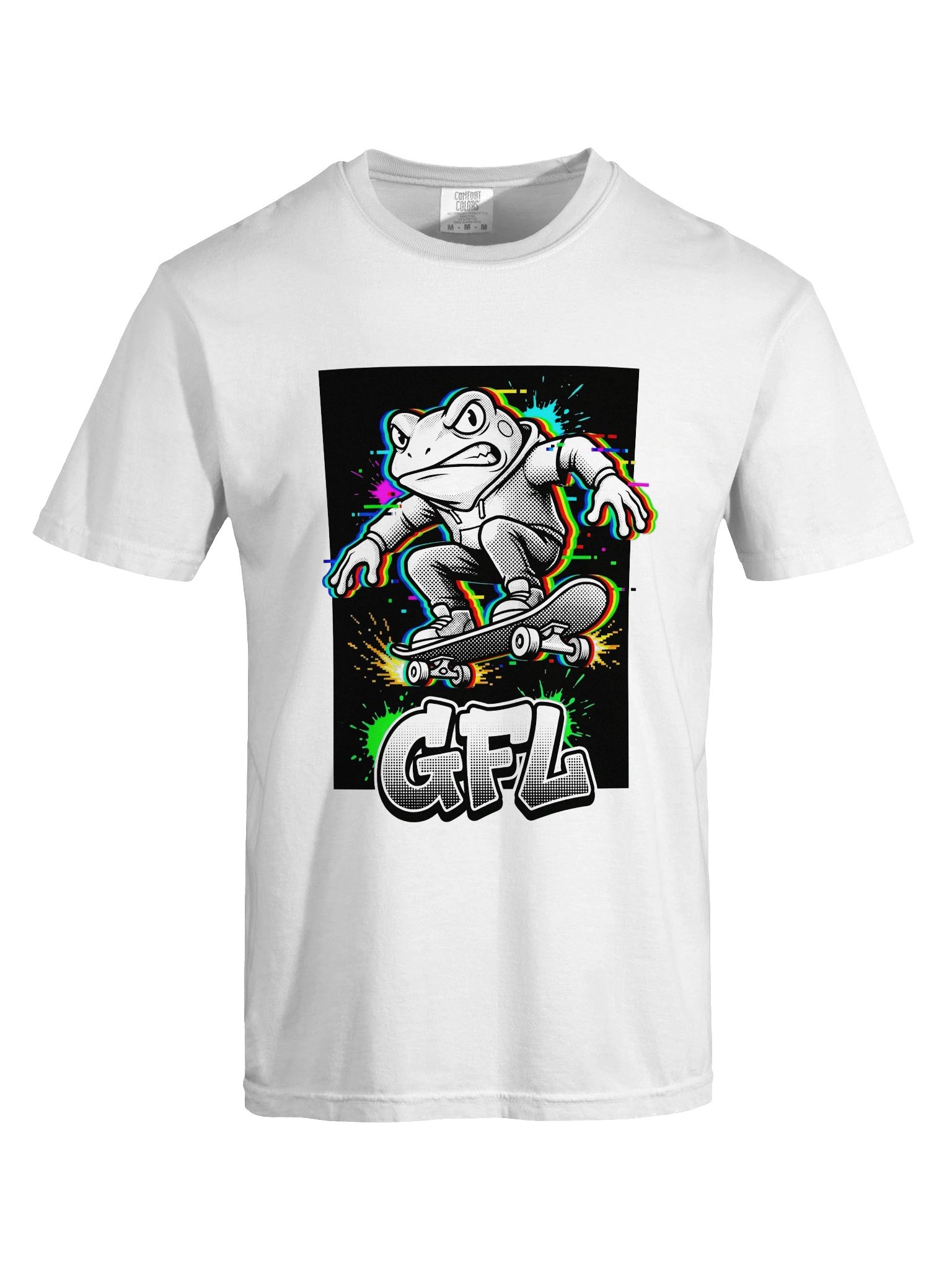 GFL Pixel Angry Frog Ollie Glitch Arcade Tee product image (5)