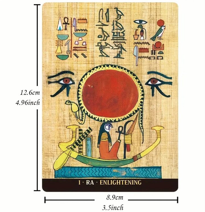 Egyptian Gods Oracle Cards 36 (Egyptian Tarot)بطاقات أوراكل آلهة مصرية (تاروت مصري) product image (2)
