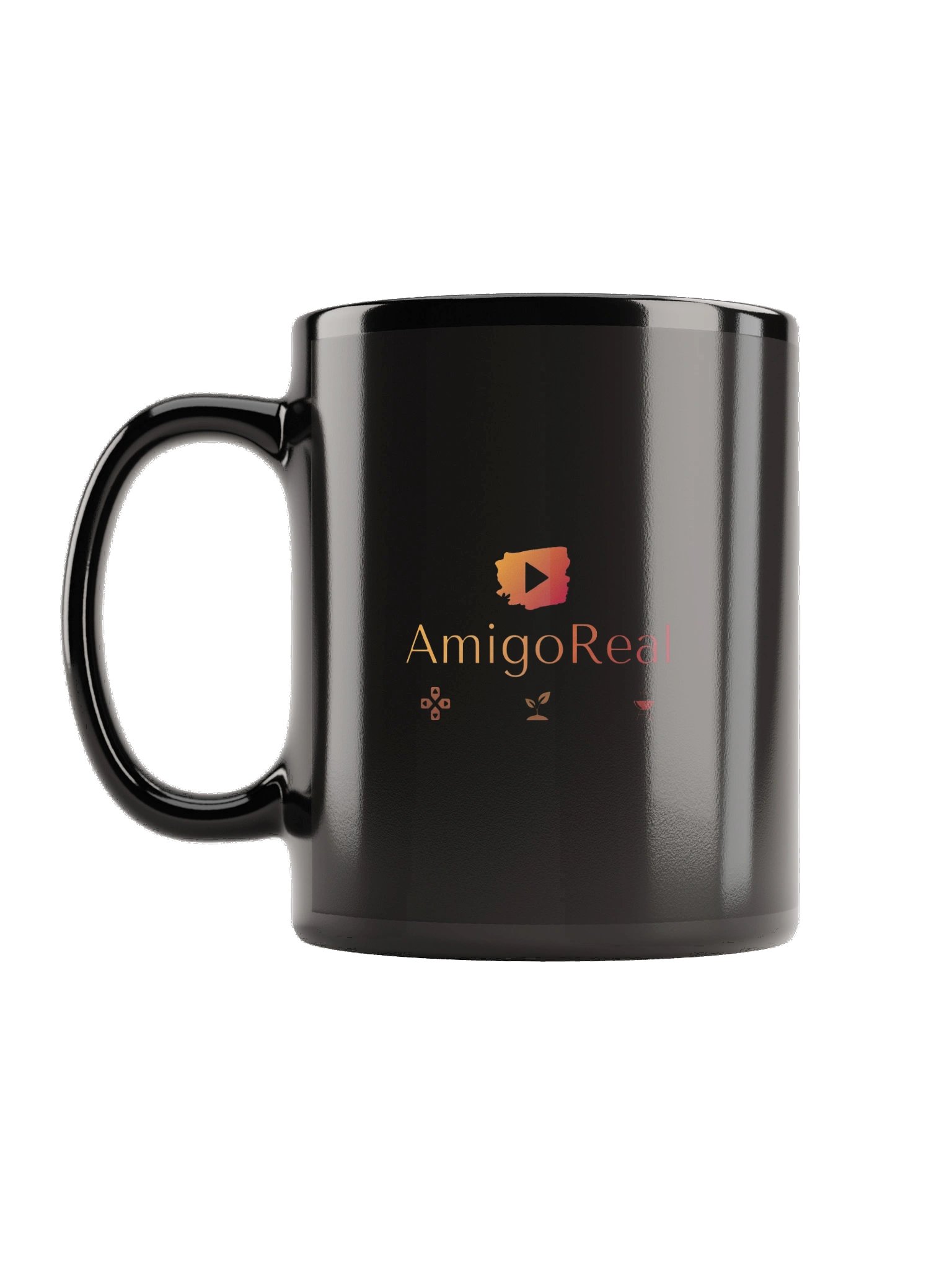 AmigoReal Tasse schwarz glänzend product image (1)