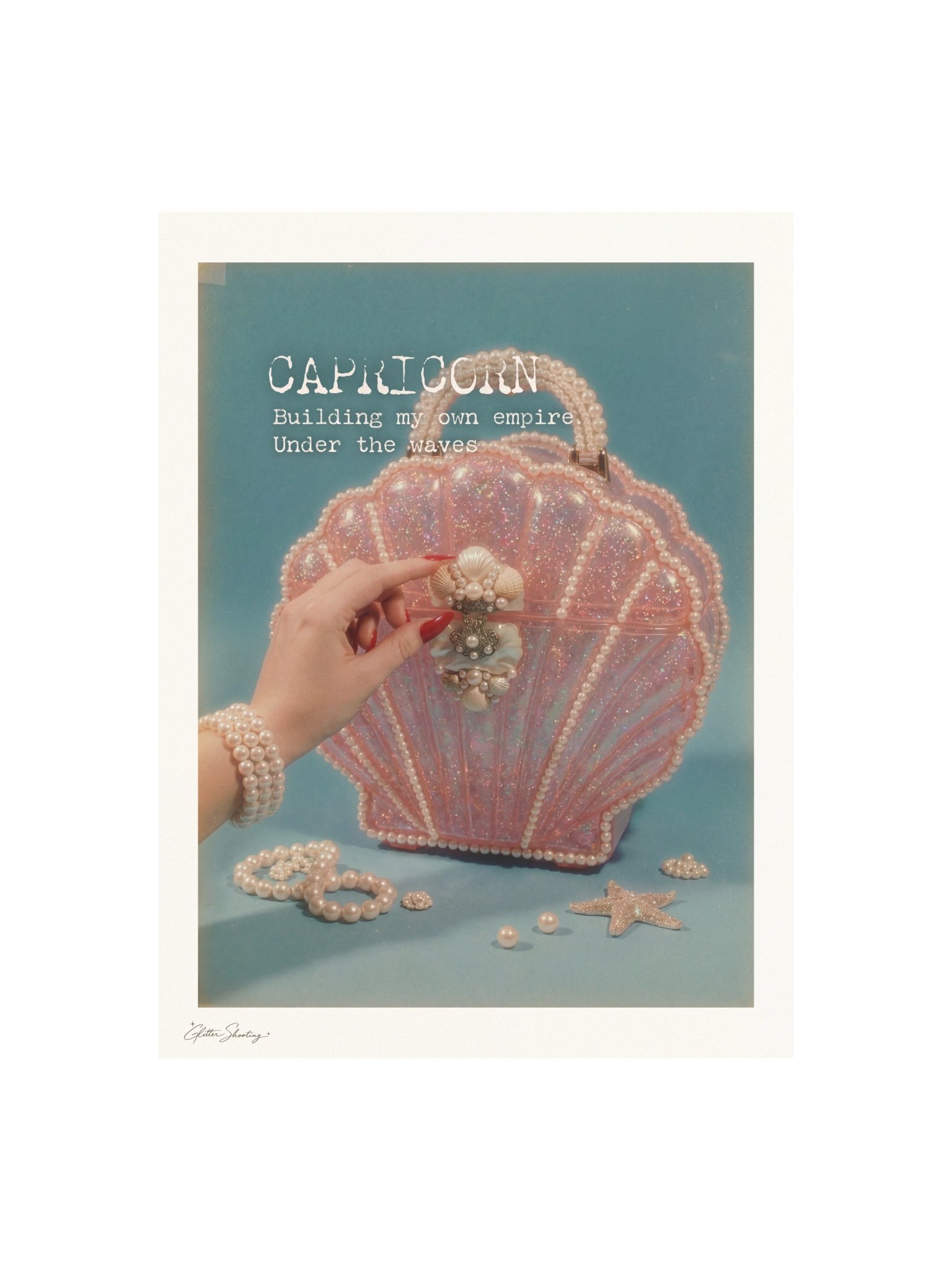 Capricorn Mermaid Zodiac Art Print product image (1)